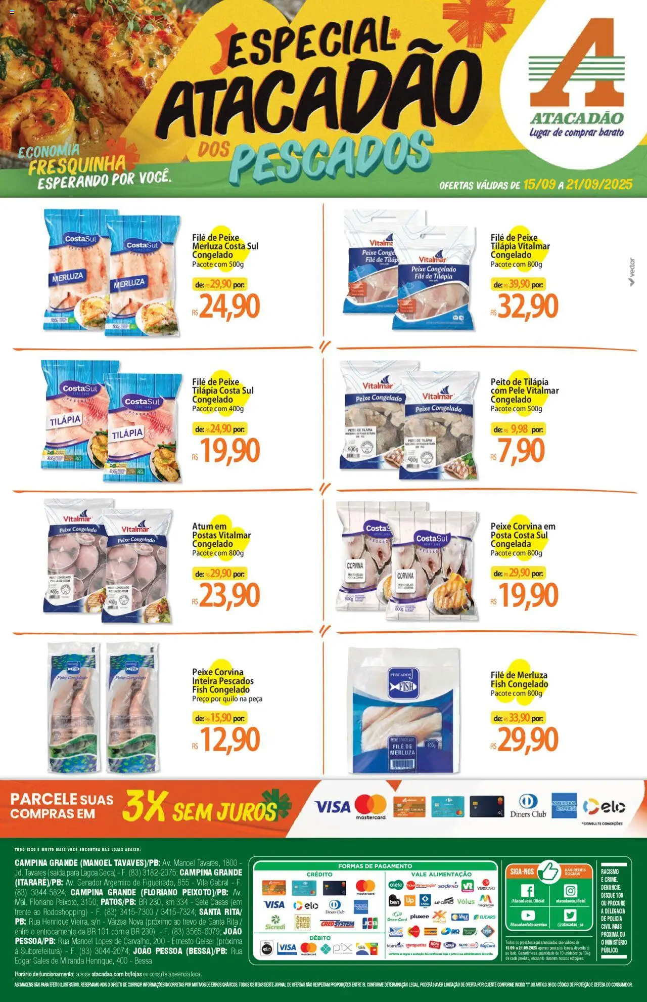Atacadão folheto "Ofertas - PB" válido a partir de 15/09/2025 - número de página 1