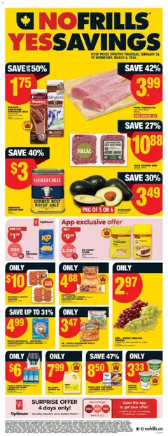 Preview of leaflet Weekly Flyer - AB from shop No Frills is valid from Feb 26, 2026