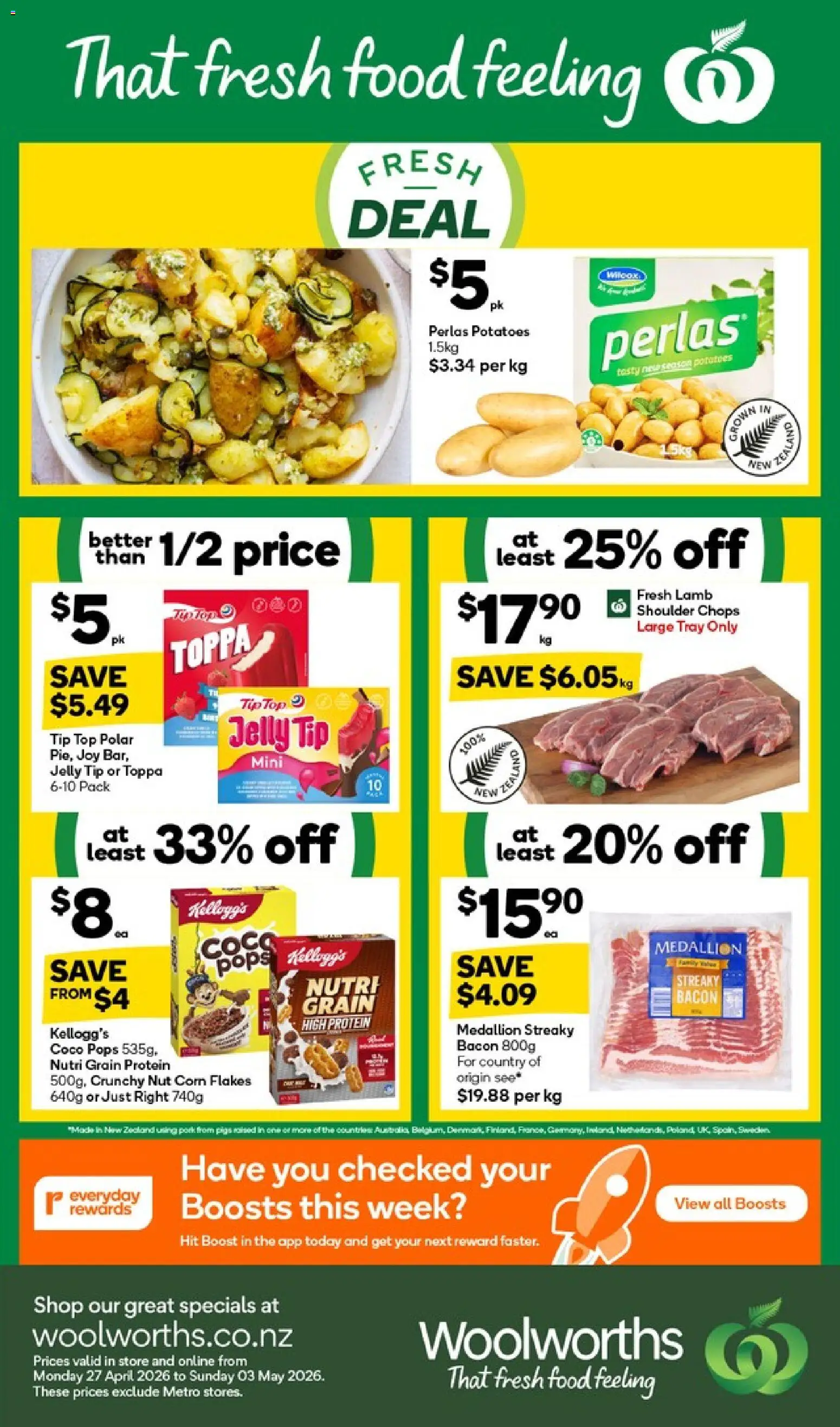 Preview of catalogue Woolworths catalogue from shop Woolworths valid 27 Apr 2026