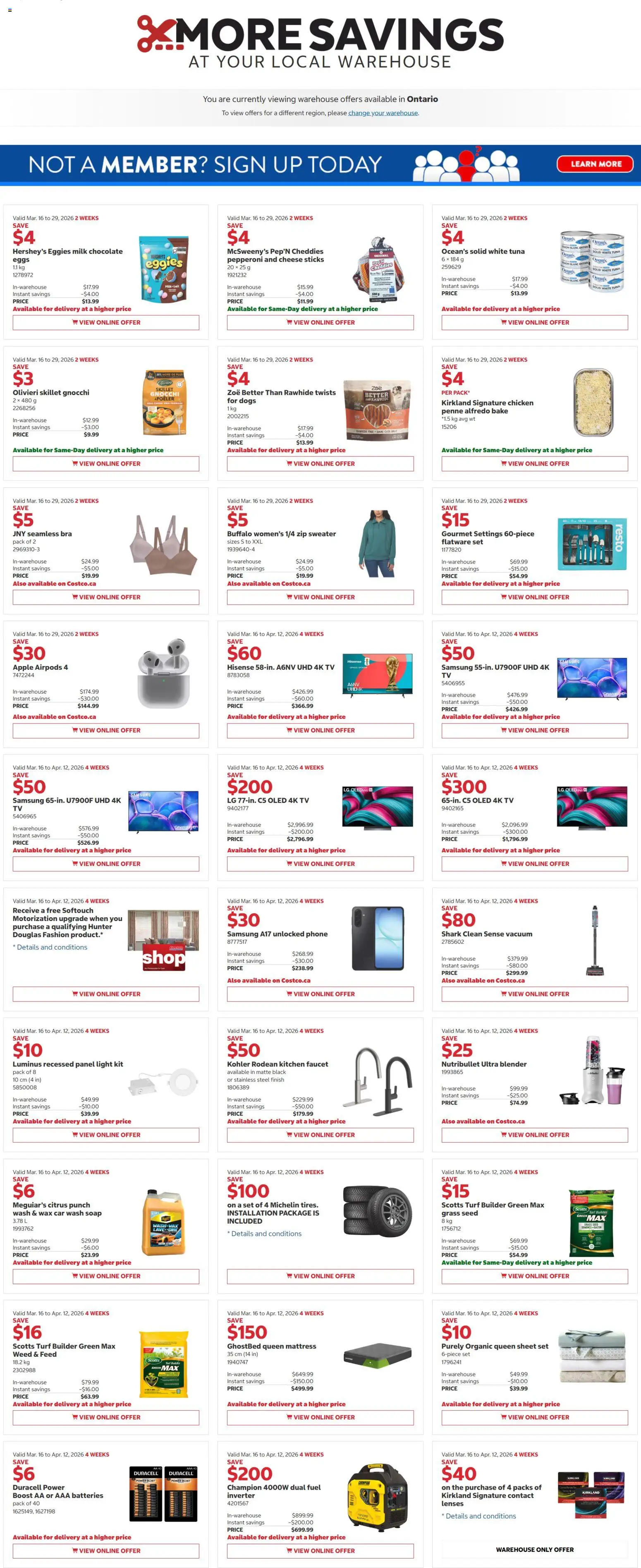 Preview of leaflet Costco weekly flyer from shop Costco is valid from Mar 16, 2026