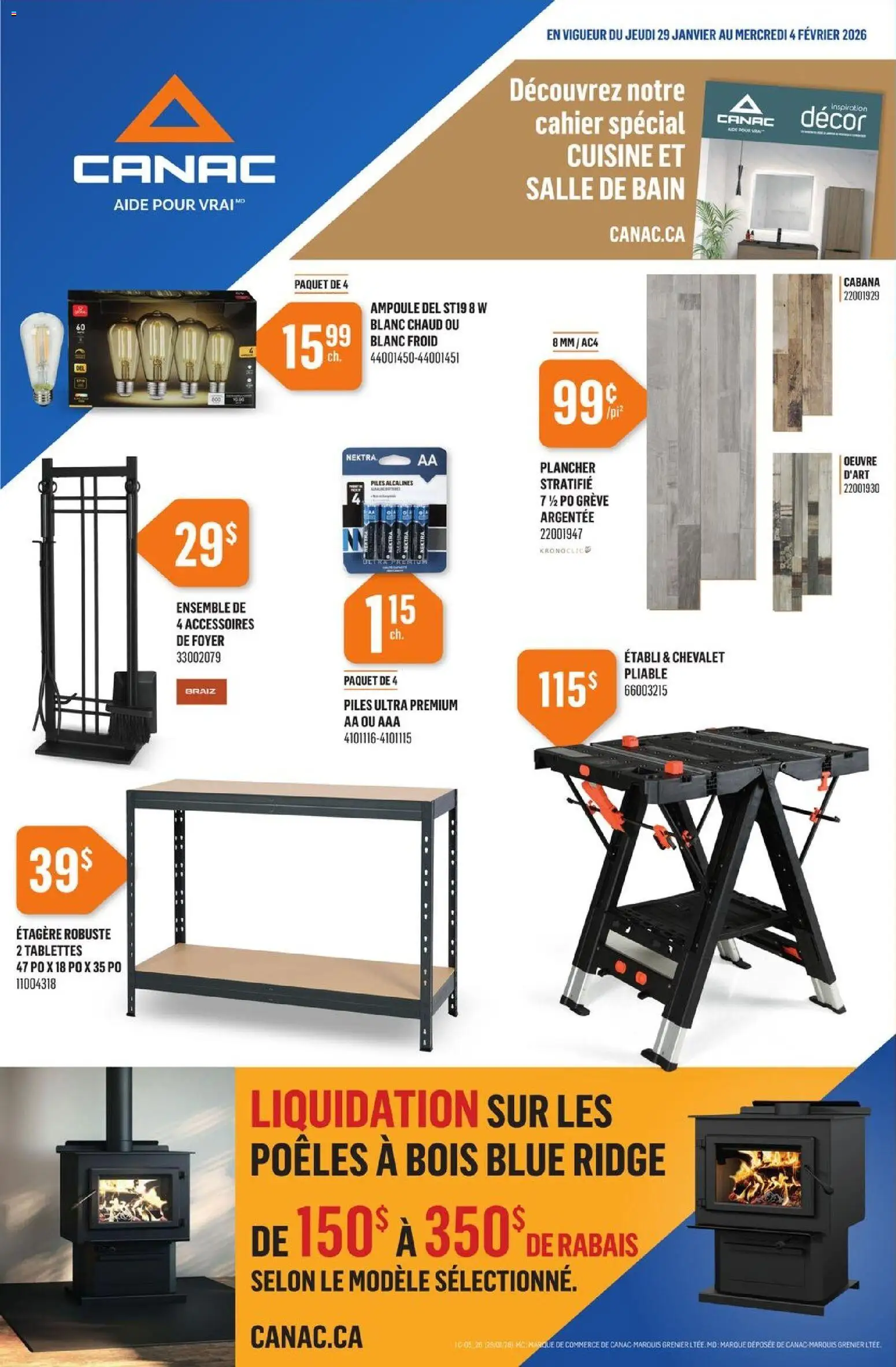 Preview of leaflet Circulaire from shop Canac is valid from Jan 29, 2026