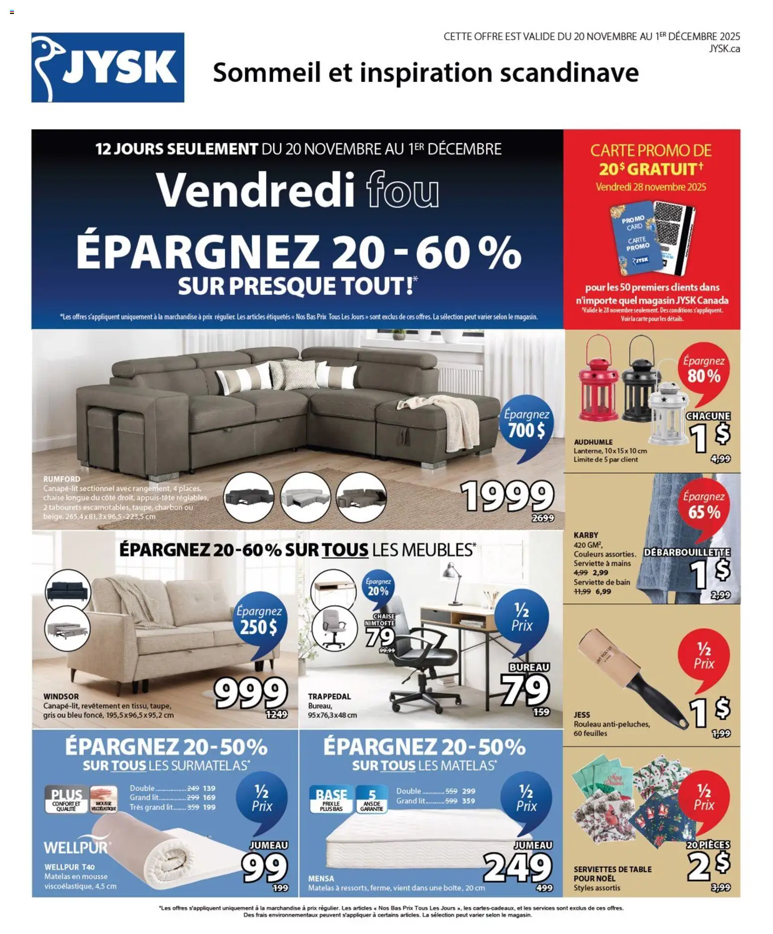 Preview of leaflet Black Friday Circulaire from shop JYSK is valid from Nov 20, 2025