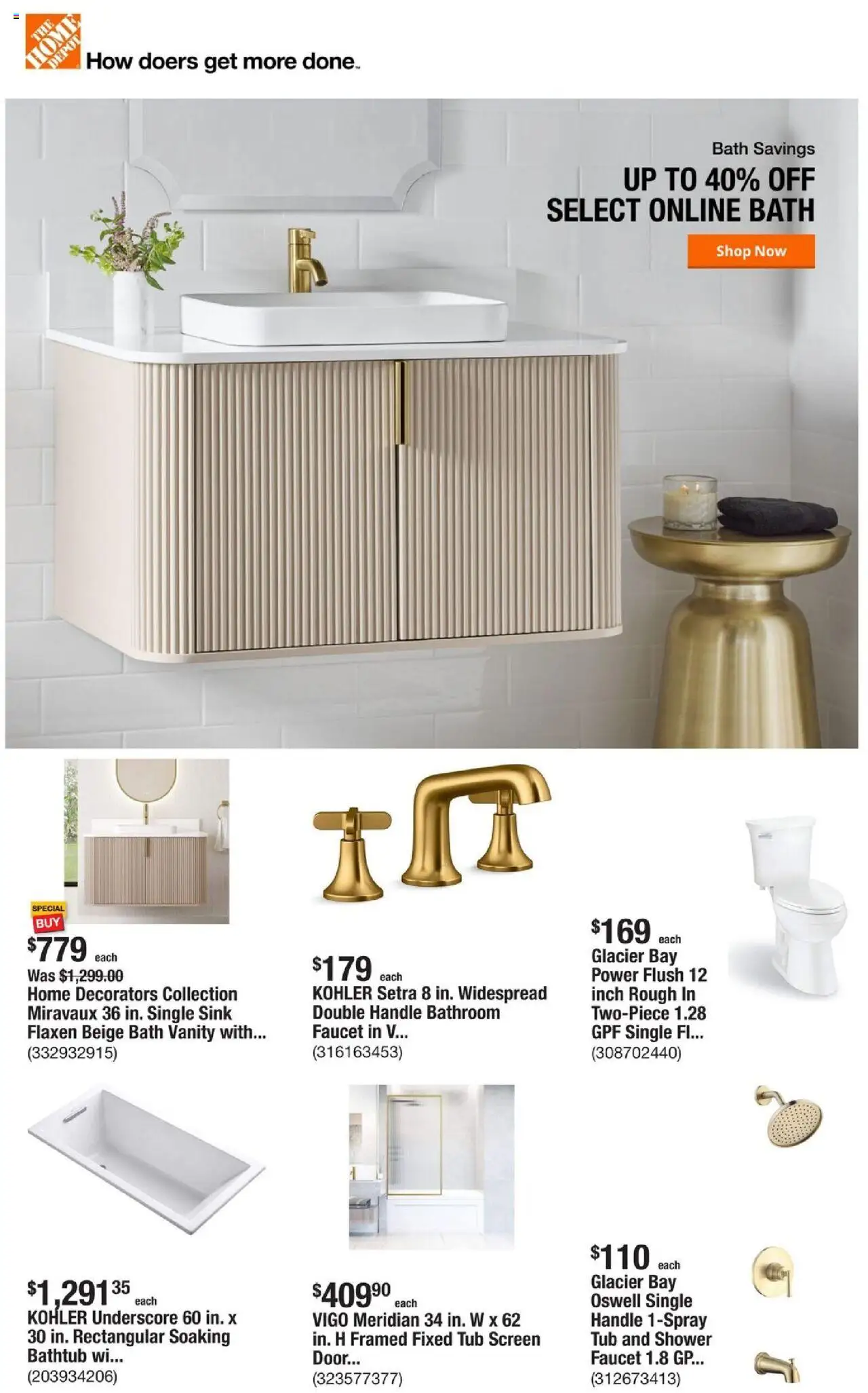 Home Depot Ad from 07/24/2025 - Flyer - Page number 1