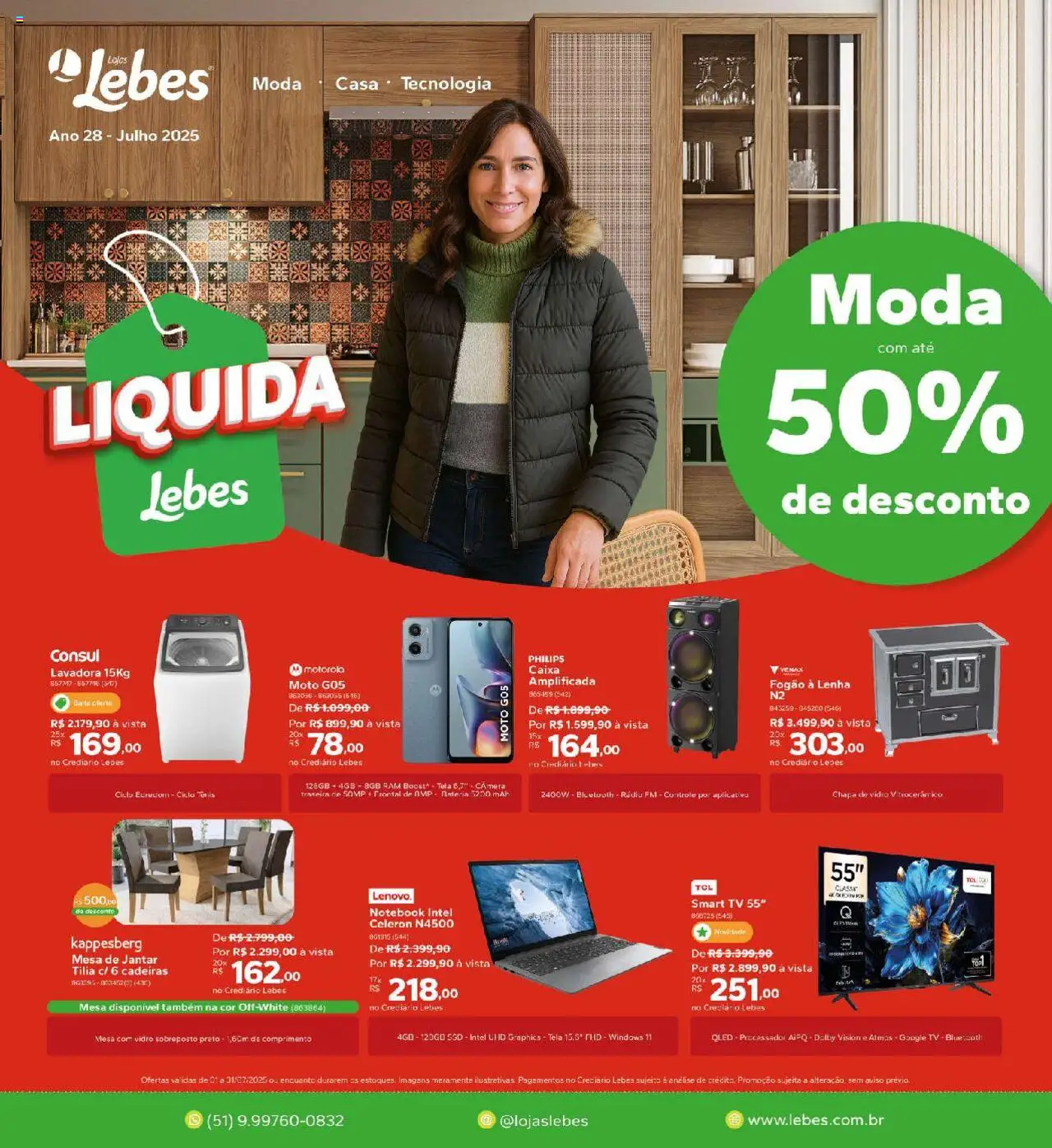 Lebes folheto "Ofertas Liquida" válido a partir de 01/07/2025 - número de página 1