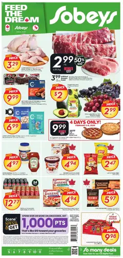 Un aperçu du dépliant Weekly flyer / circulaire du magasin Sobeys est valide à partir 5 févr. 2026