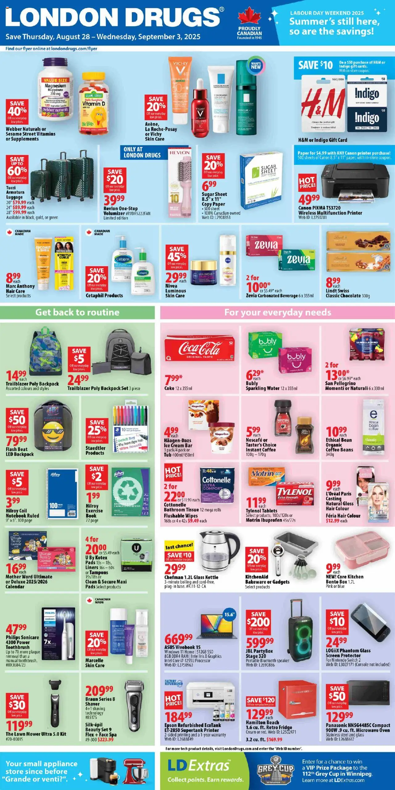 London Drugs flyer valid from Aug 28, 2025 - page number 1