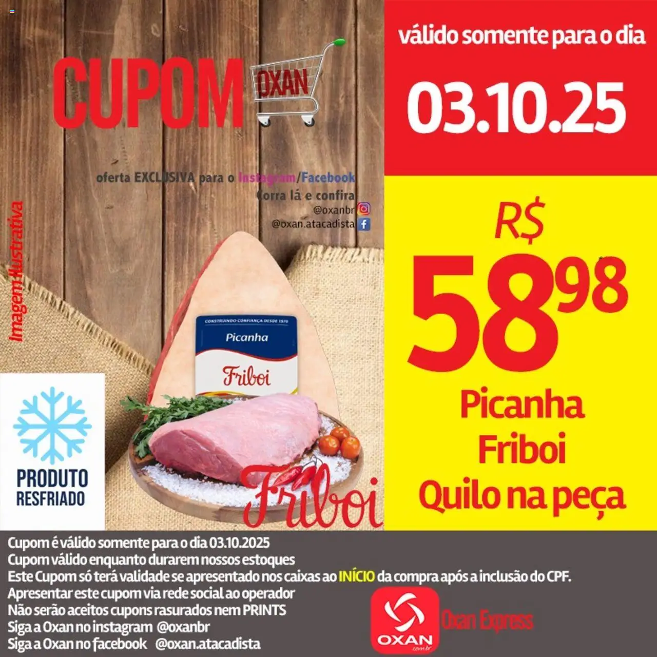 Oxan Atacadista folheto "Ofertas da semana" válido a partir de 03/10/2025 - número de página 1