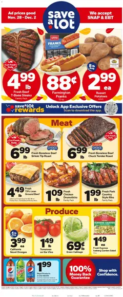 Ad Preview of Save a Lot Weekly Ad from 11/28/2025