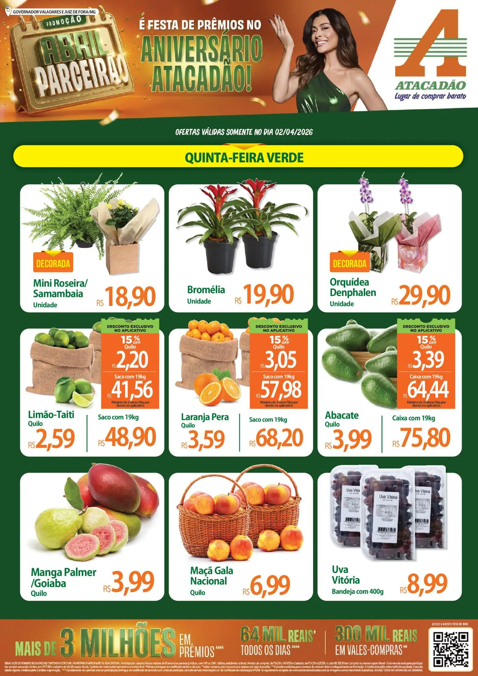 Pré-Visualização do folheto "Atacadão ofertas - MG" da loja Atacadão válido a partir de 02/04/2026