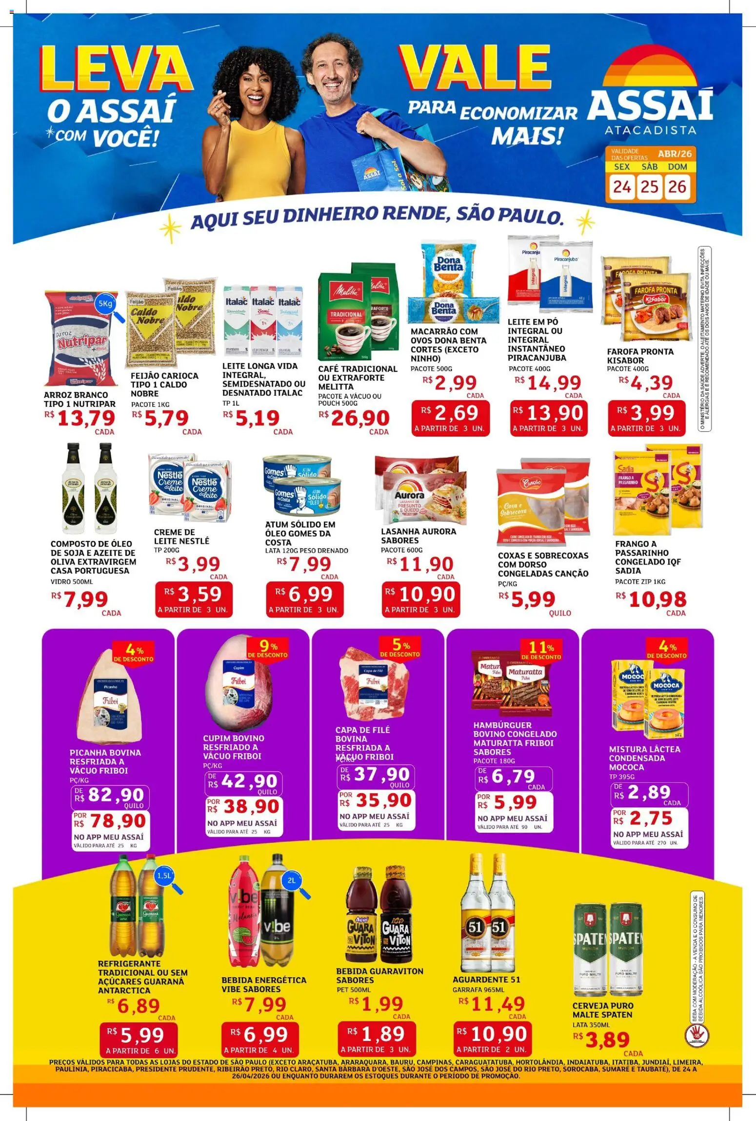 Pré-Visualização do folheto "Assaí Atacadista ofertas - SP" da loja Assaí Atacadista válido a partir de 24/04/2026