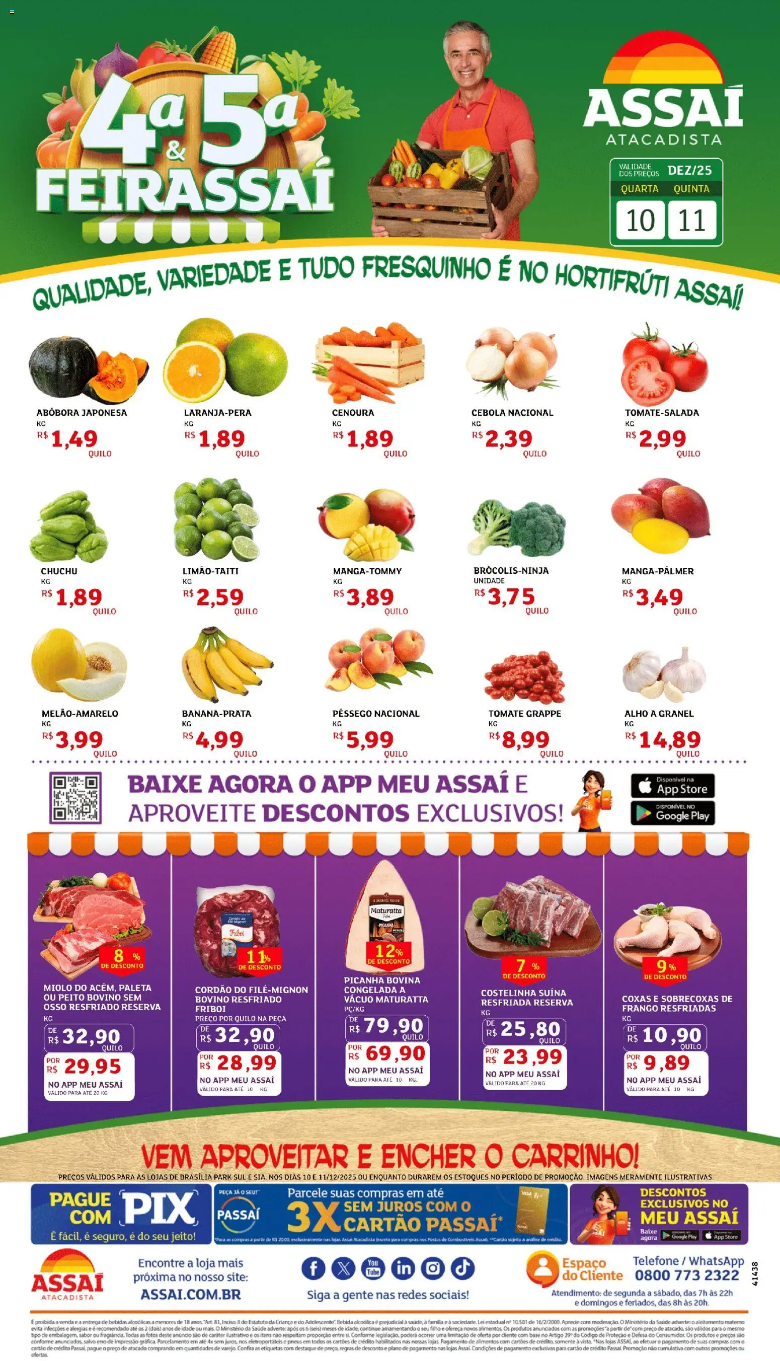 Pré-Visualização do folheto "Encarte - DF" da loja Assaí Atacadista válido a partir de 10/12/2025