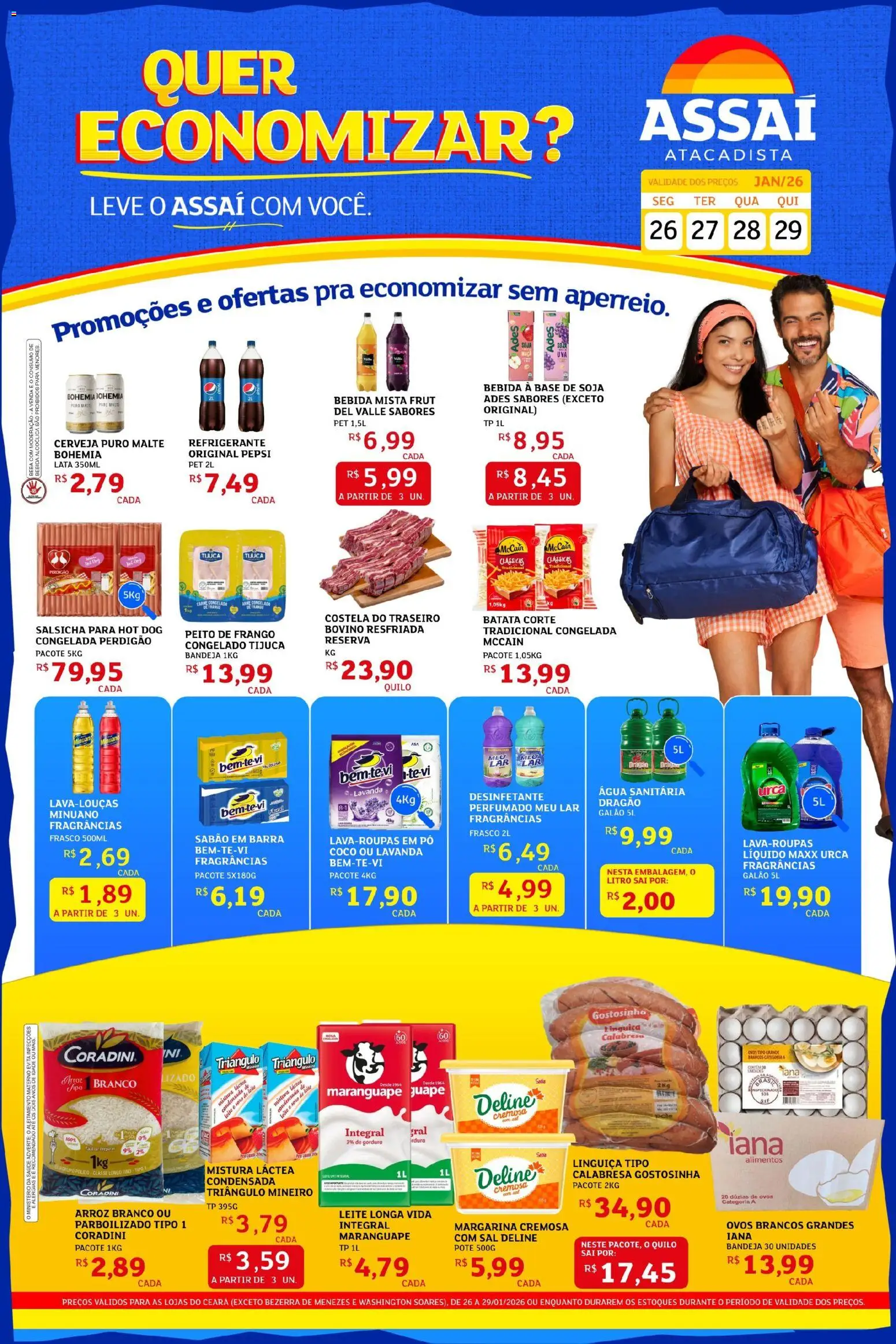 Pré-Visualização do folheto "Encarte - Folheto" da loja Assaí Atacadista válido a partir de 26/01/2026