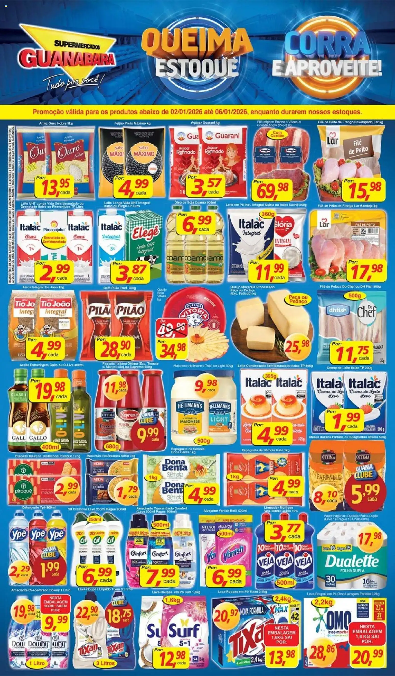 Pré-Visualização do folheto "Encarte" da loja Supermercados Guanabara válido a partir de 02/01/2026