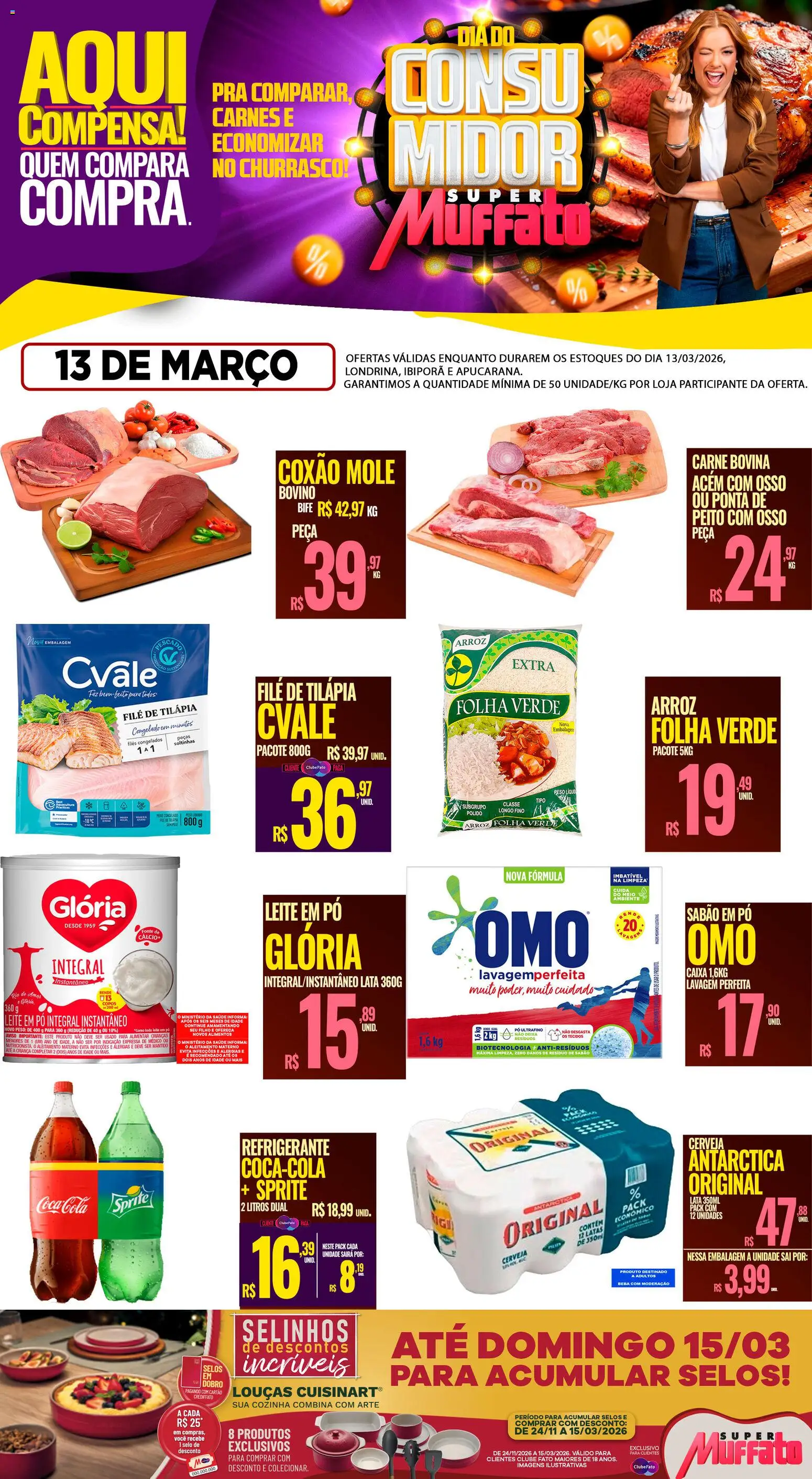 Pré-Visualização do folheto "Super Muffato ofertas do Dia" da loja Super Muffato válido a partir de 13/03/2026