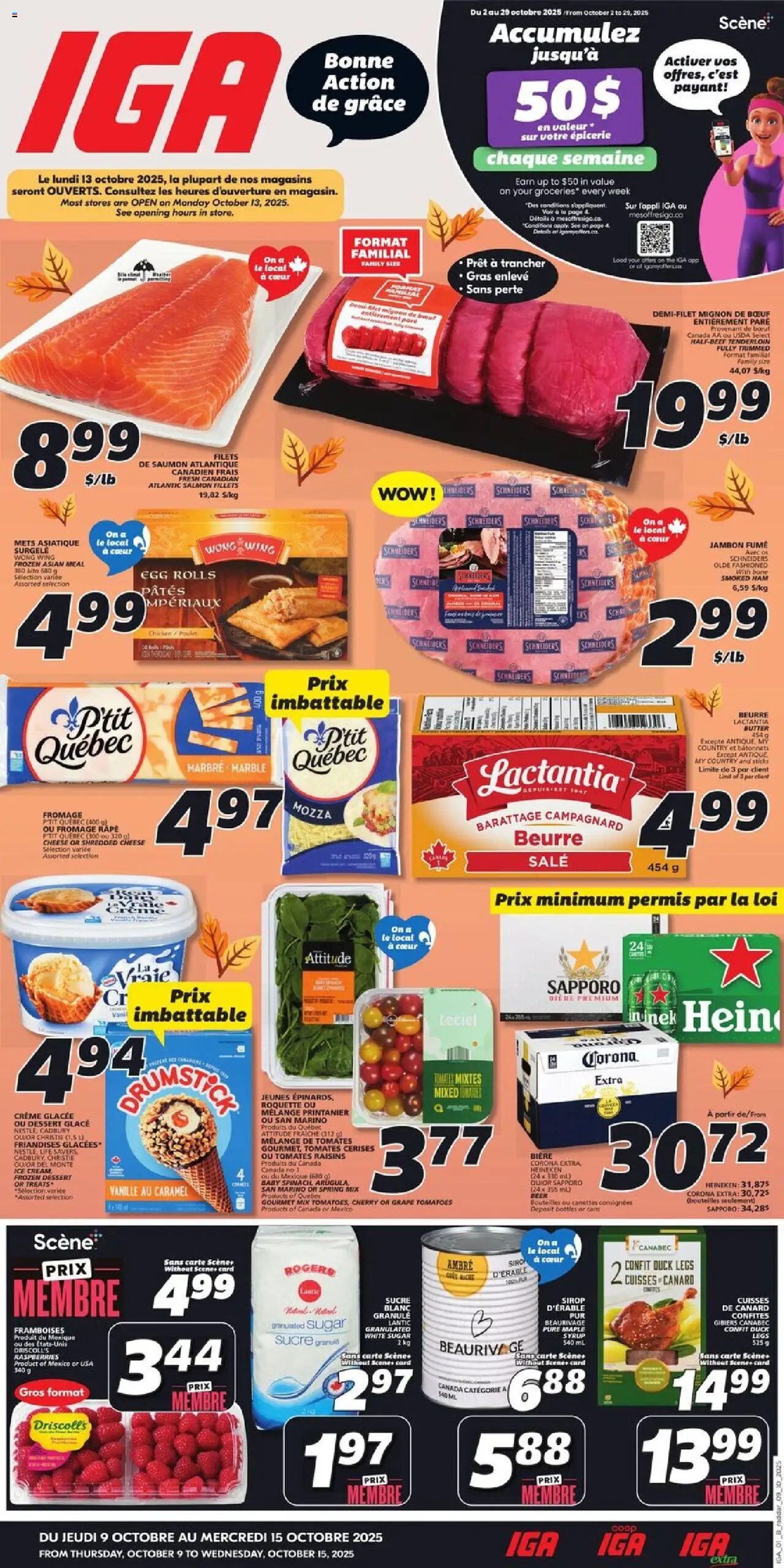 IGA flyer valid from Oct 09, 2025 - page number 1