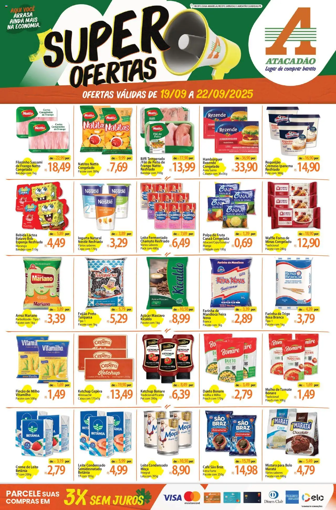 Atacadão folheto "Ofertas - PE" válido a partir de 19/09/2025 - número de página 1