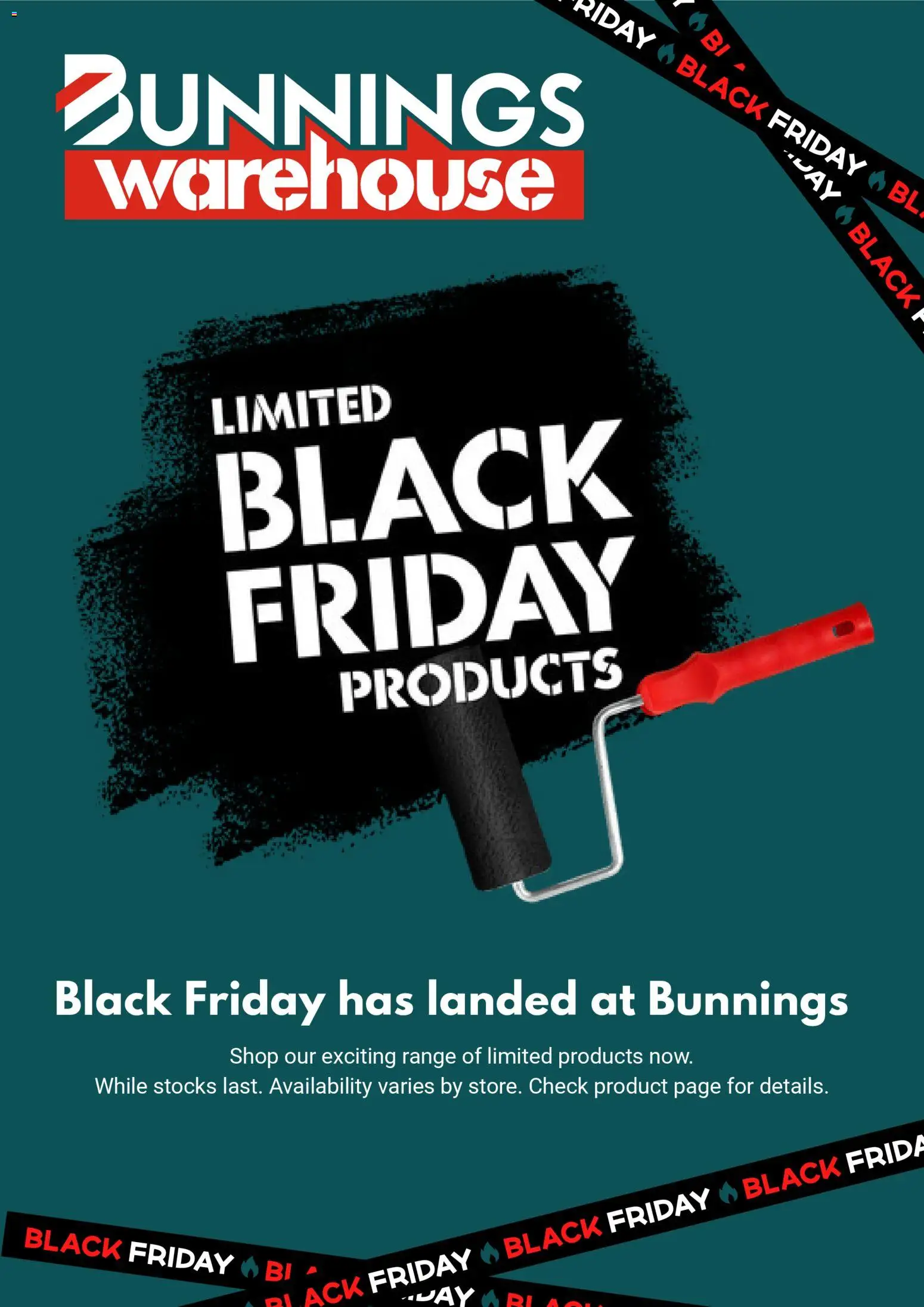 Preview of catalogue Black Friday from shop Bunnings Warehouse valid 27/11/2025