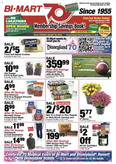 Ad Preview of Bi-Mart Anniversary Savings Book from 08/26/2025