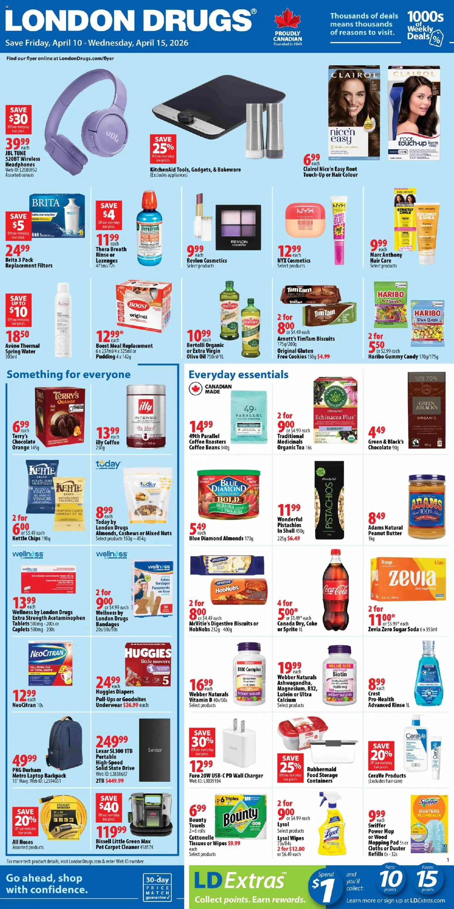 Preview of leaflet London Drugs weekly flyer / circulaire from shop London Drugs is valid from Apr 10, 2026