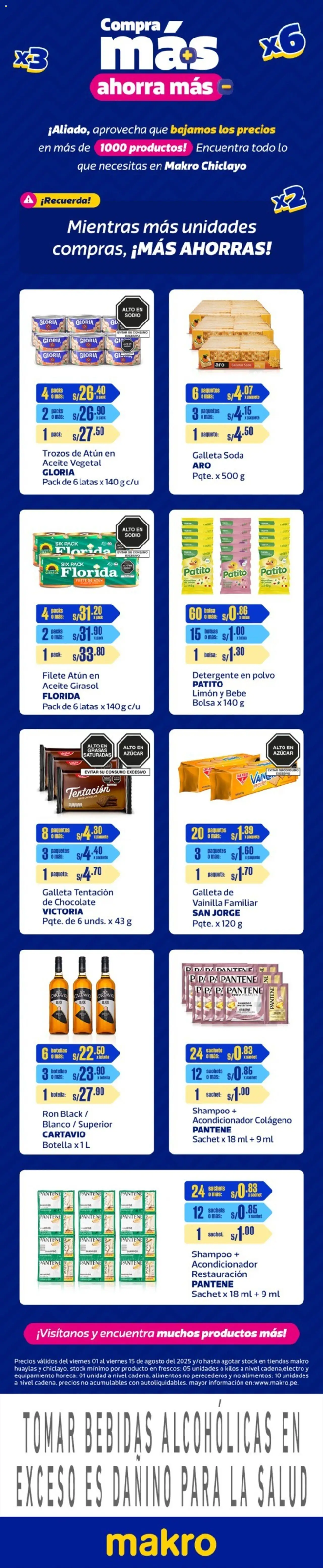 Makro Makro PRECIOS X BODEGAS CIX (01/08/2025 - 15/08/2025) - ofertas de hoy - número de página 1