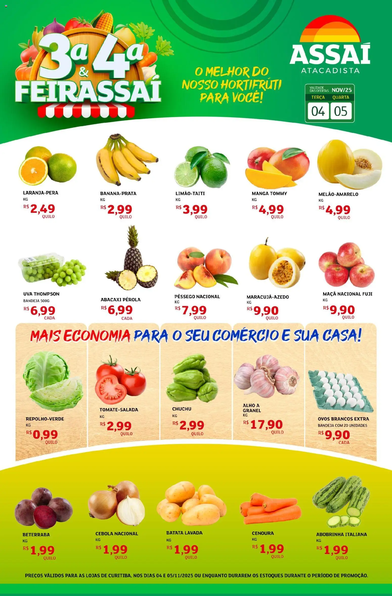 Pré-Visualização do folheto "Encarte - PR" da loja Assaí Atacadista válido a partir de 04/11/2025