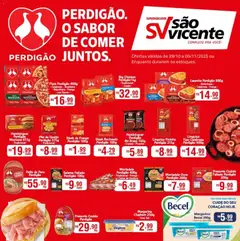 Pré-Visualização do folheto "Ofertas Perdigão" da loja Supermercados São Vicente válido a partir de 29/10/2025