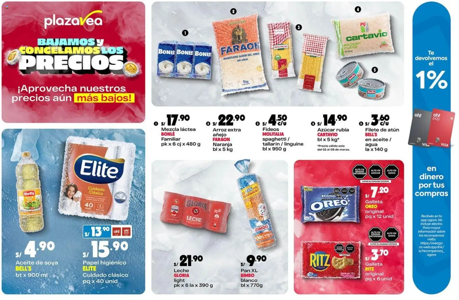 Vista previa de Plaza Vea - Bajamos y congelamos los precios de la tienda Plaza Vea válido desde 02/03/2026