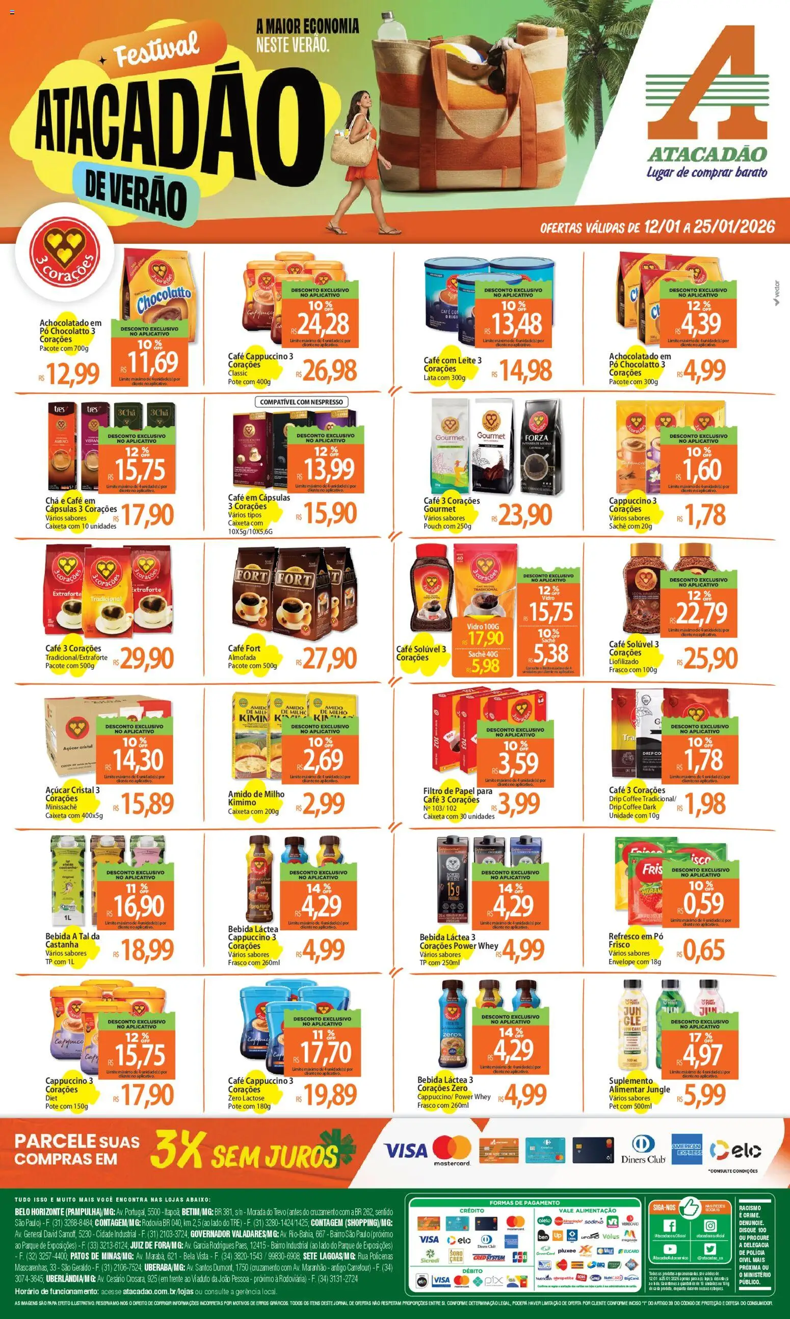 Pré-Visualização do folheto "Ofertas - MG" da loja Atacadão válido a partir de 12/01/2026