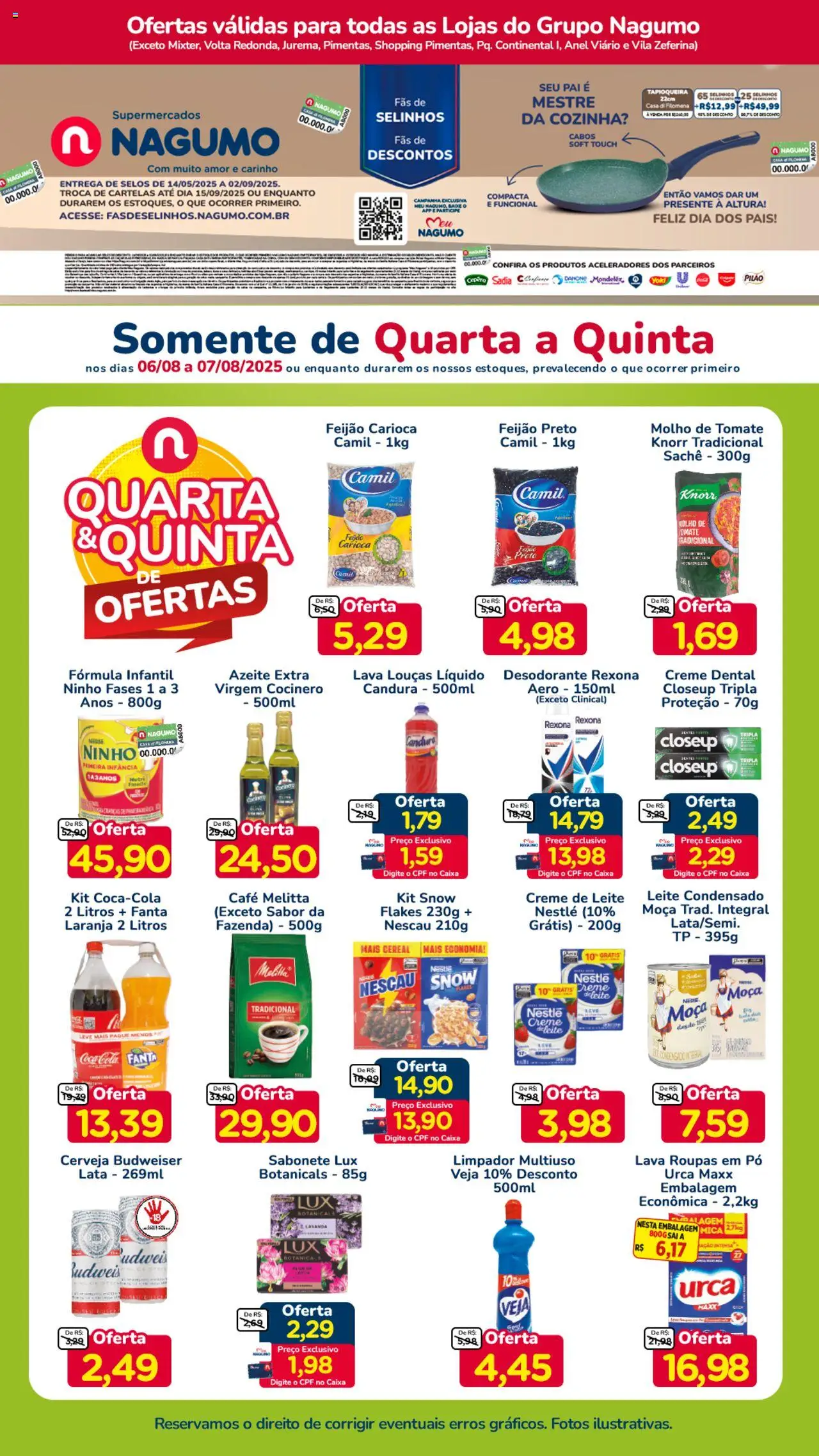 Nagumo folheto "Ofertas Quarta e Quinta" válido a partir de 06/08/2025 - número de página 1