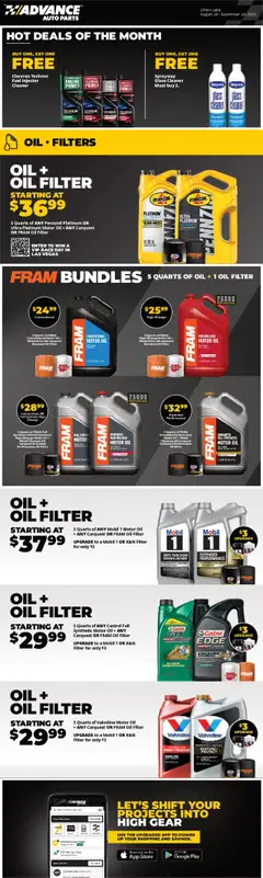 Ad Preview of Advance Auto Parts Weekly Ad from 08/28/2025