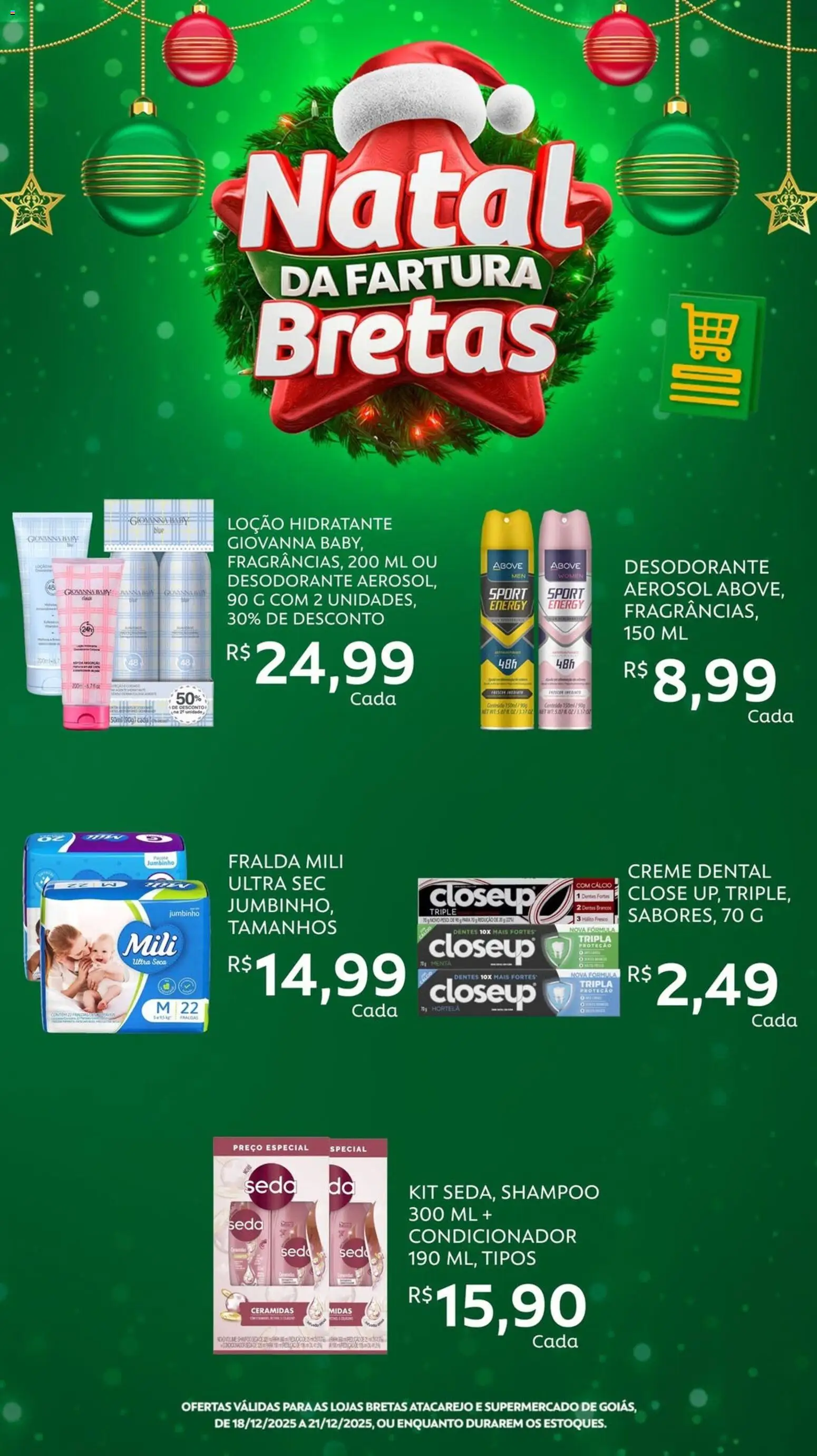 Pré-Visualização do folheto "Ofertas da semana" da loja Bretas válido a partir de 18/12/2025