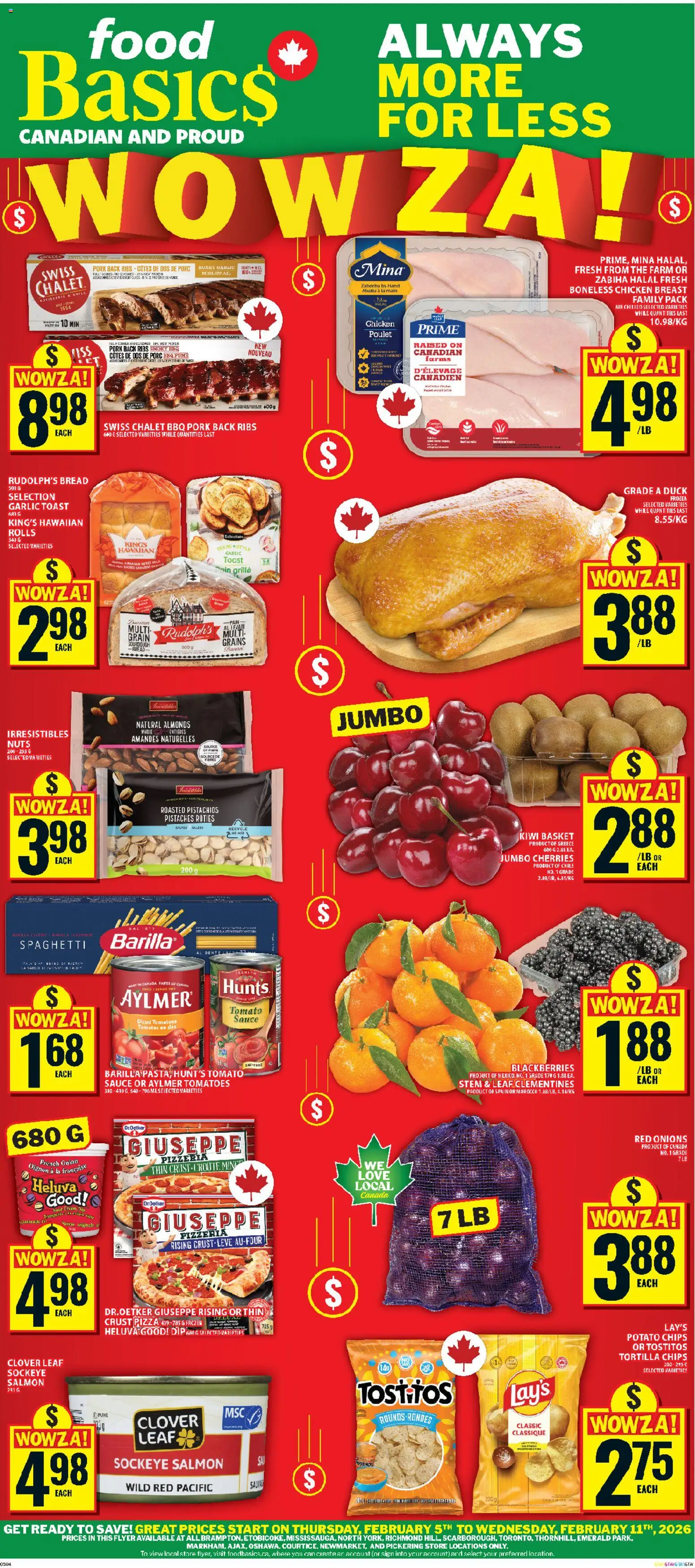 Preview of leaflet Ajax from shop Food Basics is valid from Feb 05, 2026