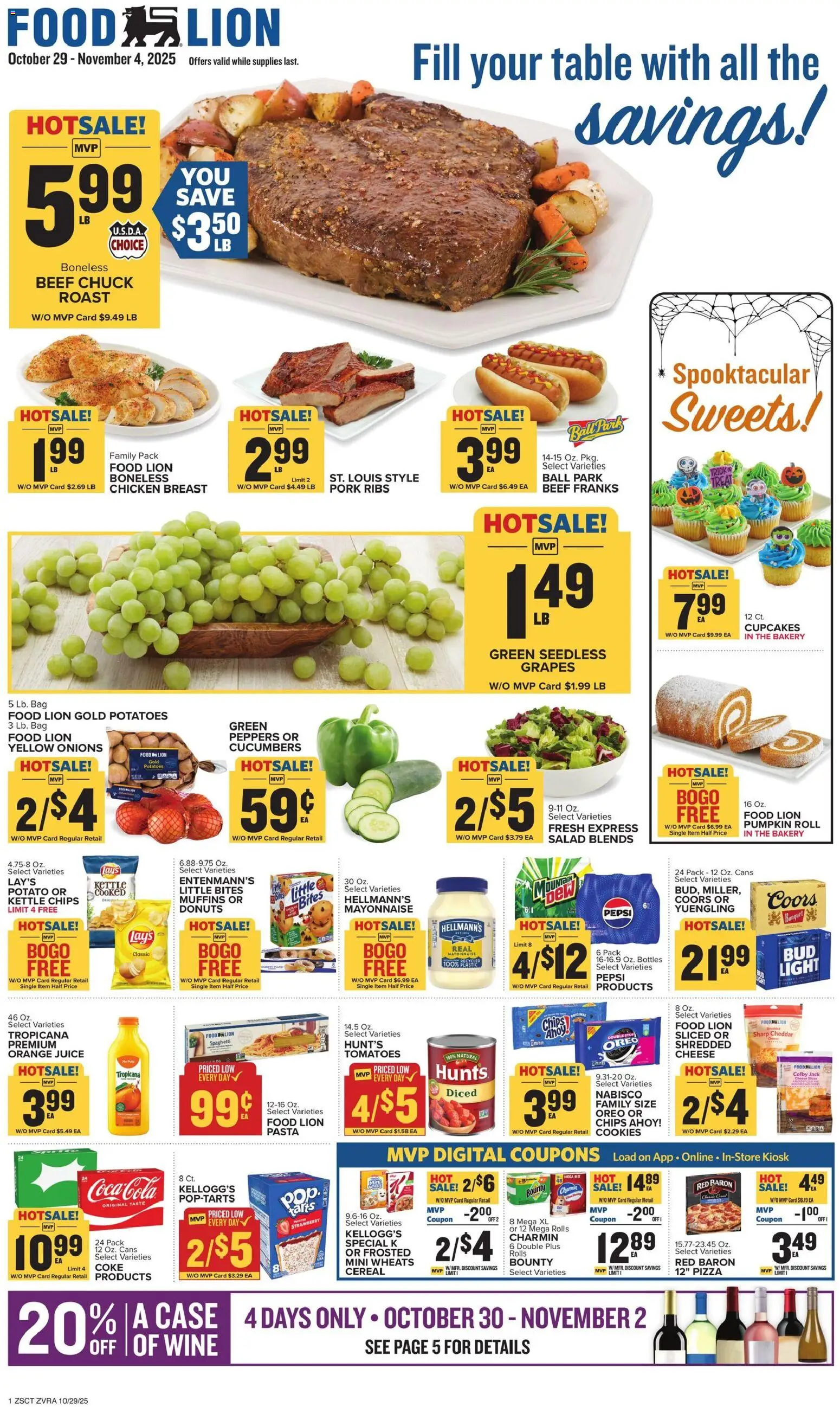 Ad Preview of Food Lion Weekly Ad from 10/29/2025