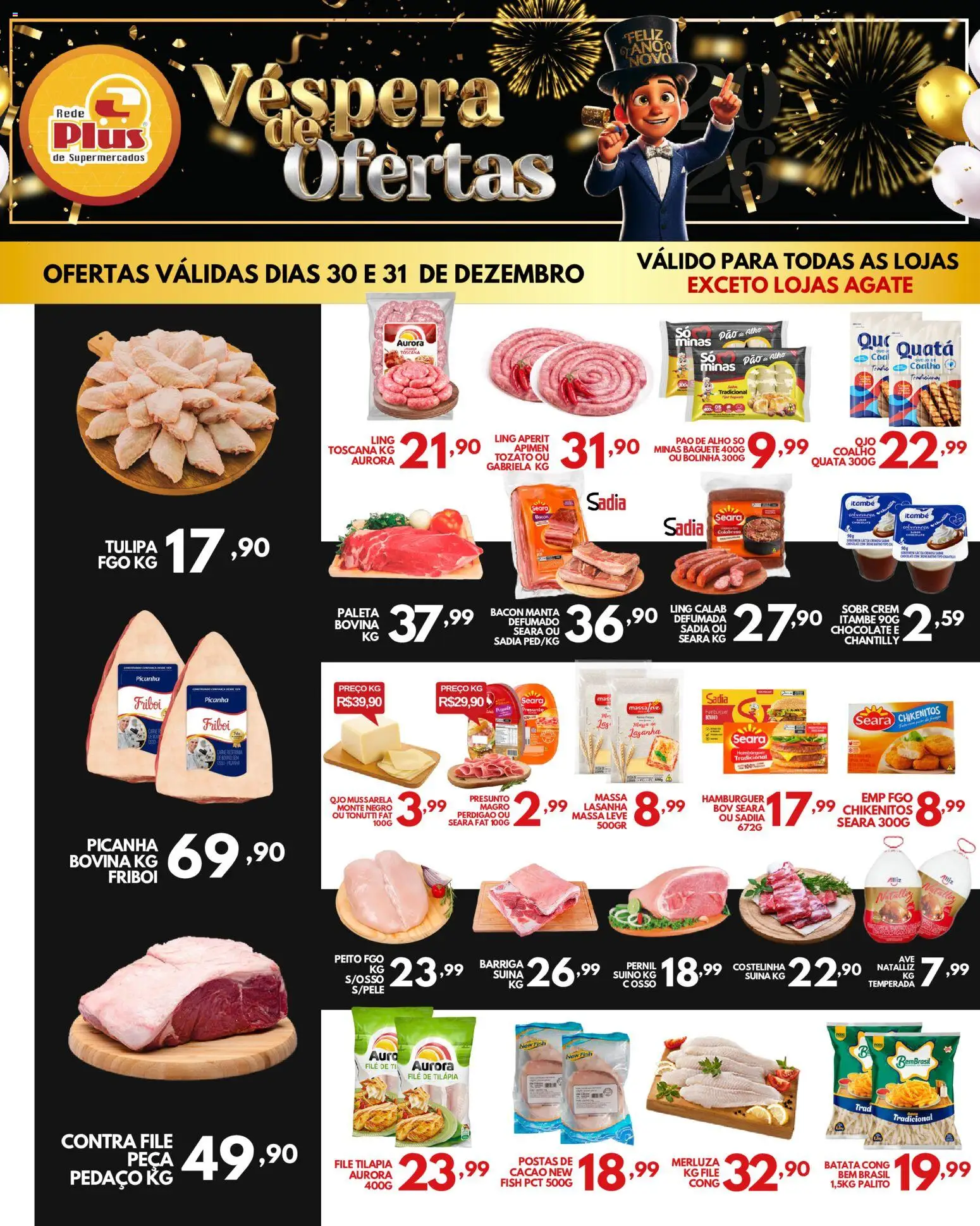 Pré-Visualização do folheto "Ofertas da semana" da loja Rede Plus Supermercados válido a partir de 30/12/2025