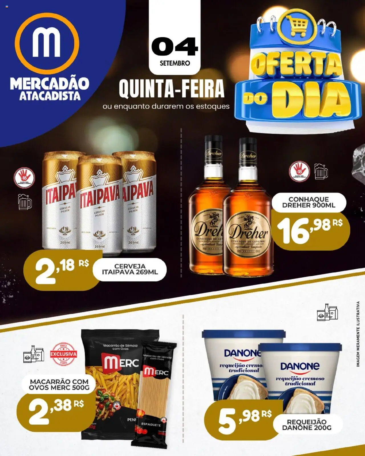 Mercadão Atacadista folheto "Ofertas do Dia" válido a partir de 04/09/2025 - número de página 1