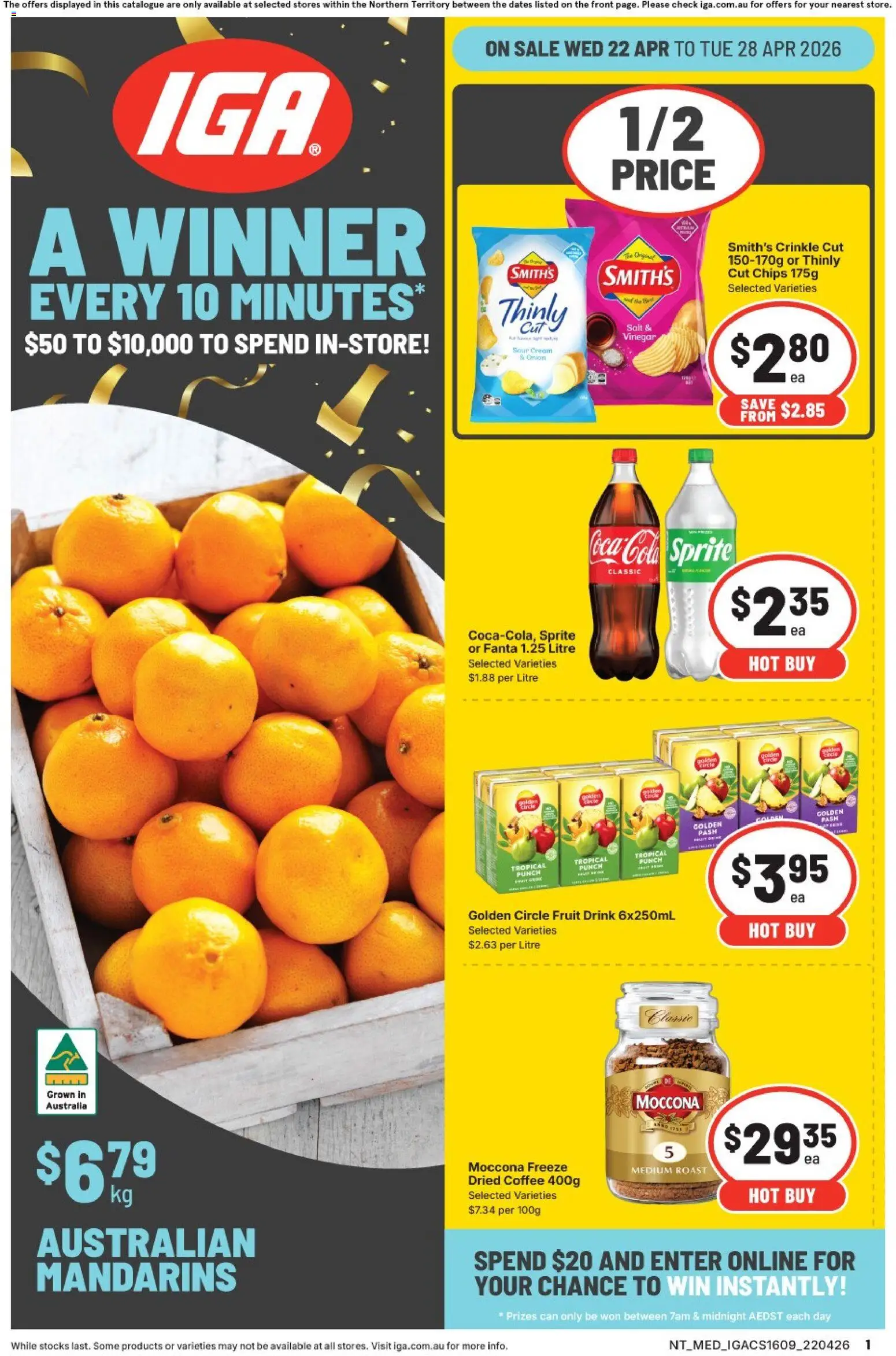 Preview of catalogue IGA catalogue NT from shop IGA valid 22/04/2026