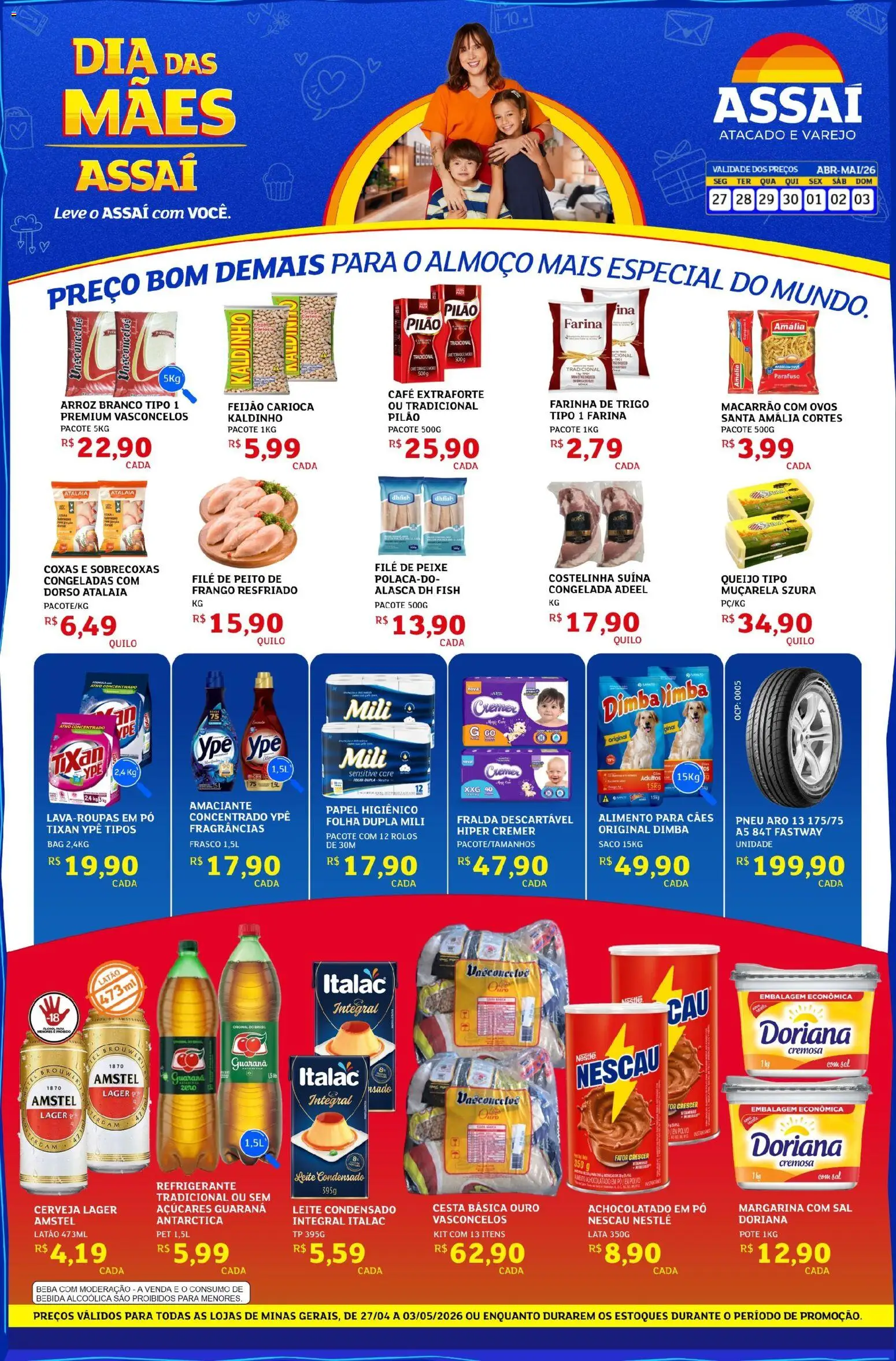 Pré-Visualização do folheto "Assaí Atacadista ofertas - MG" da loja Assaí Atacadista válido a partir de 27/04/2026