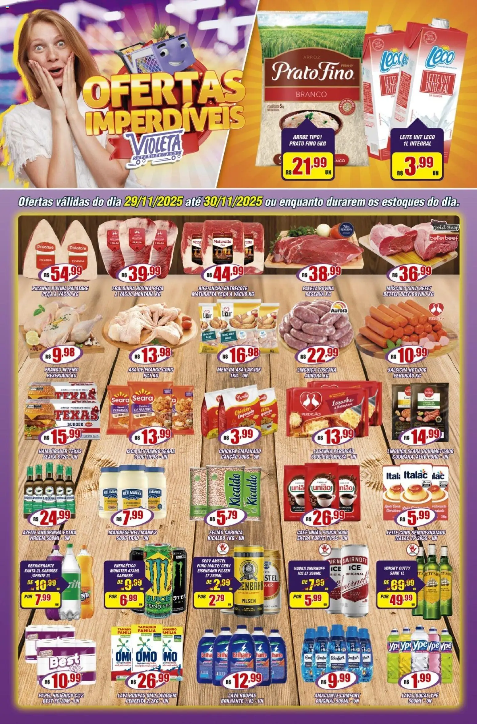Pré-Visualização do folheto "Ofertas da semana" da loja Violeta Supermercados válido a partir de 29/11/2025