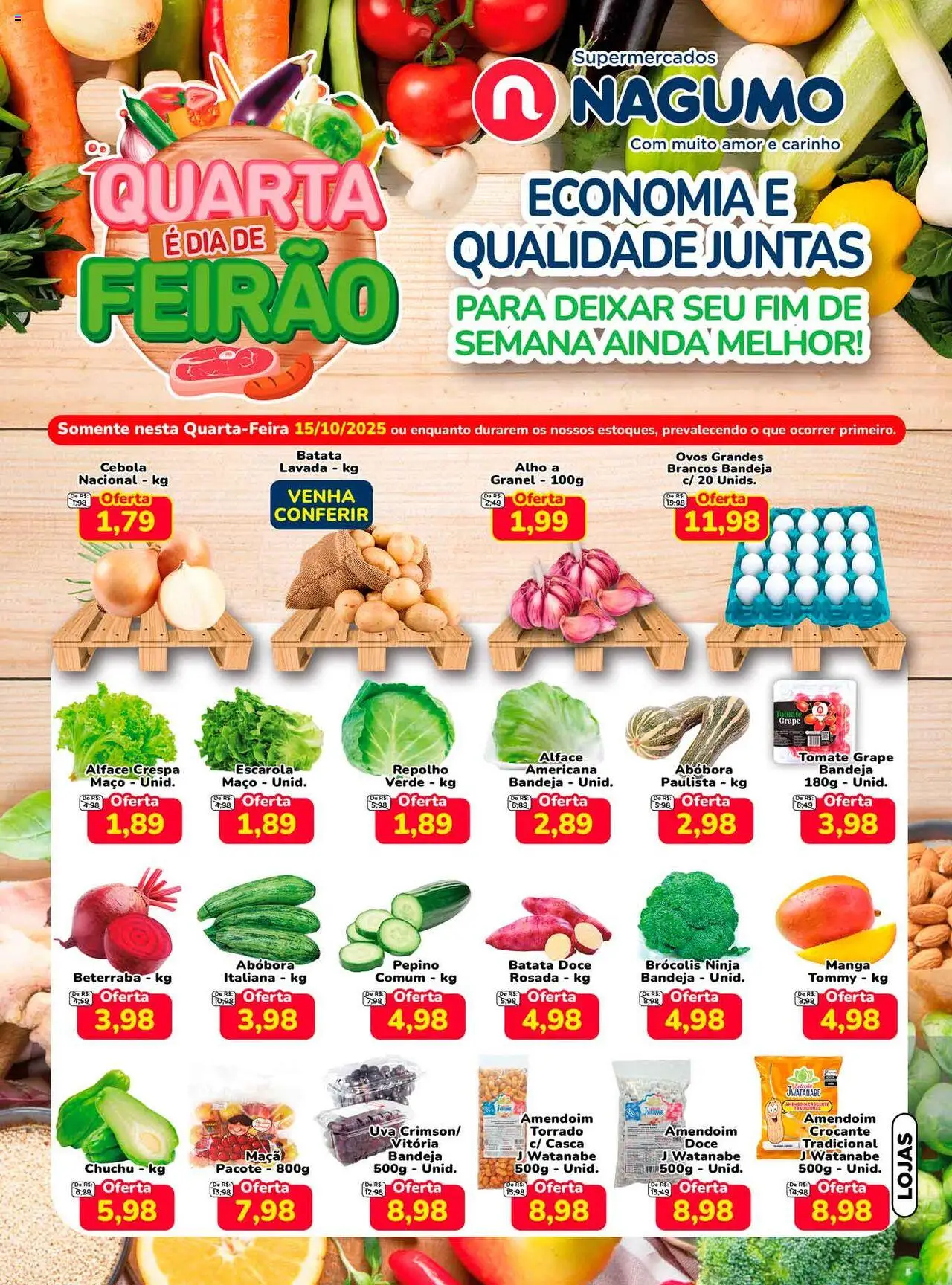 Nagumo folheto "Ofertas Quarta do Feirão" válido a partir de 15/10/2025 - número de página 1