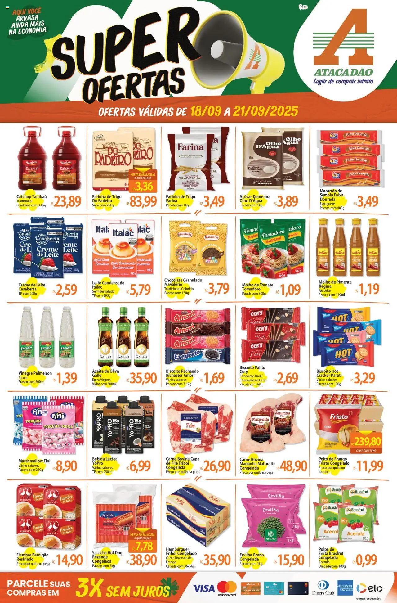 Atacadão folheto "Ofertas - CE" válido a partir de 18/09/2025 - número de página 1