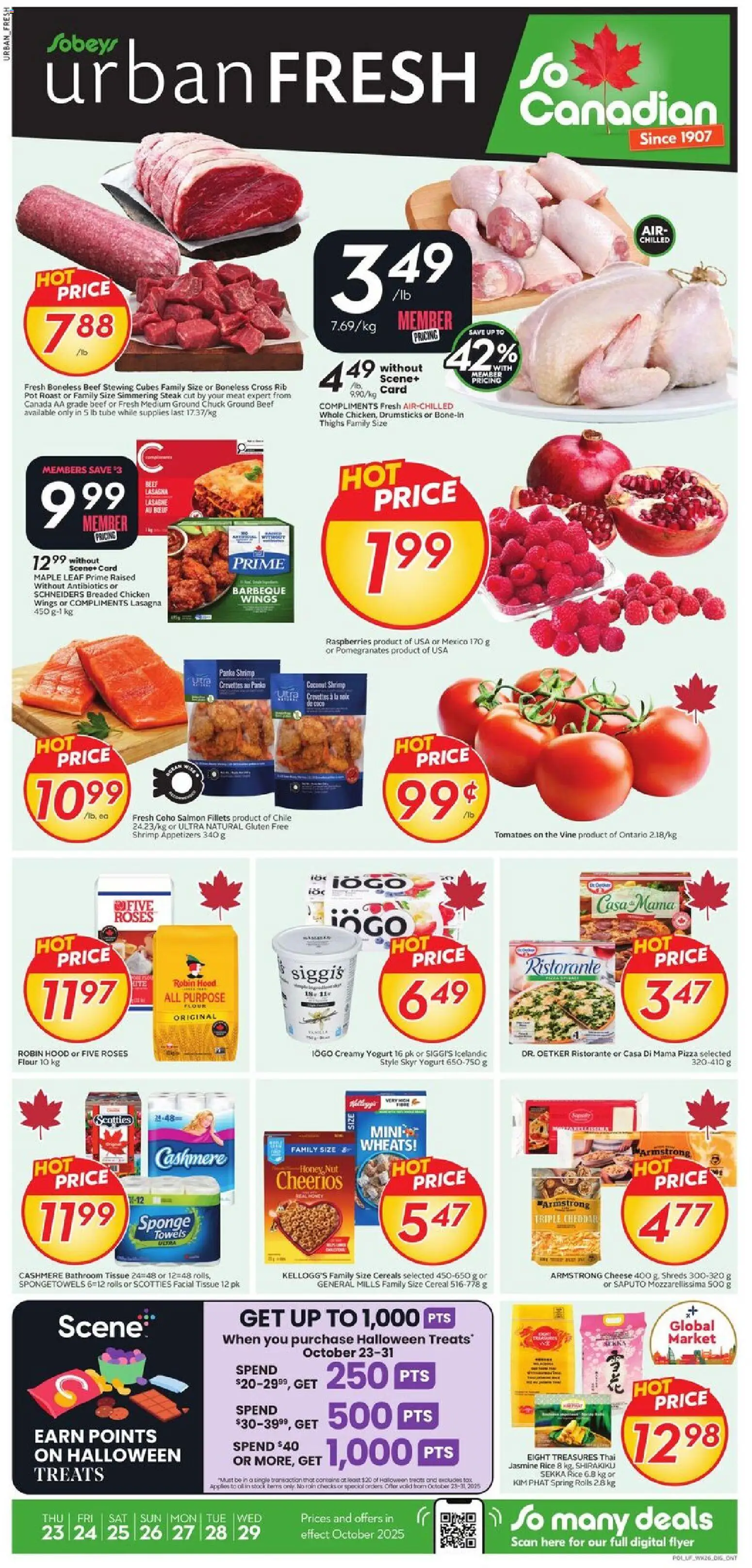 Sobeys flyer valid from Oct 23, 2025 - page number 1
