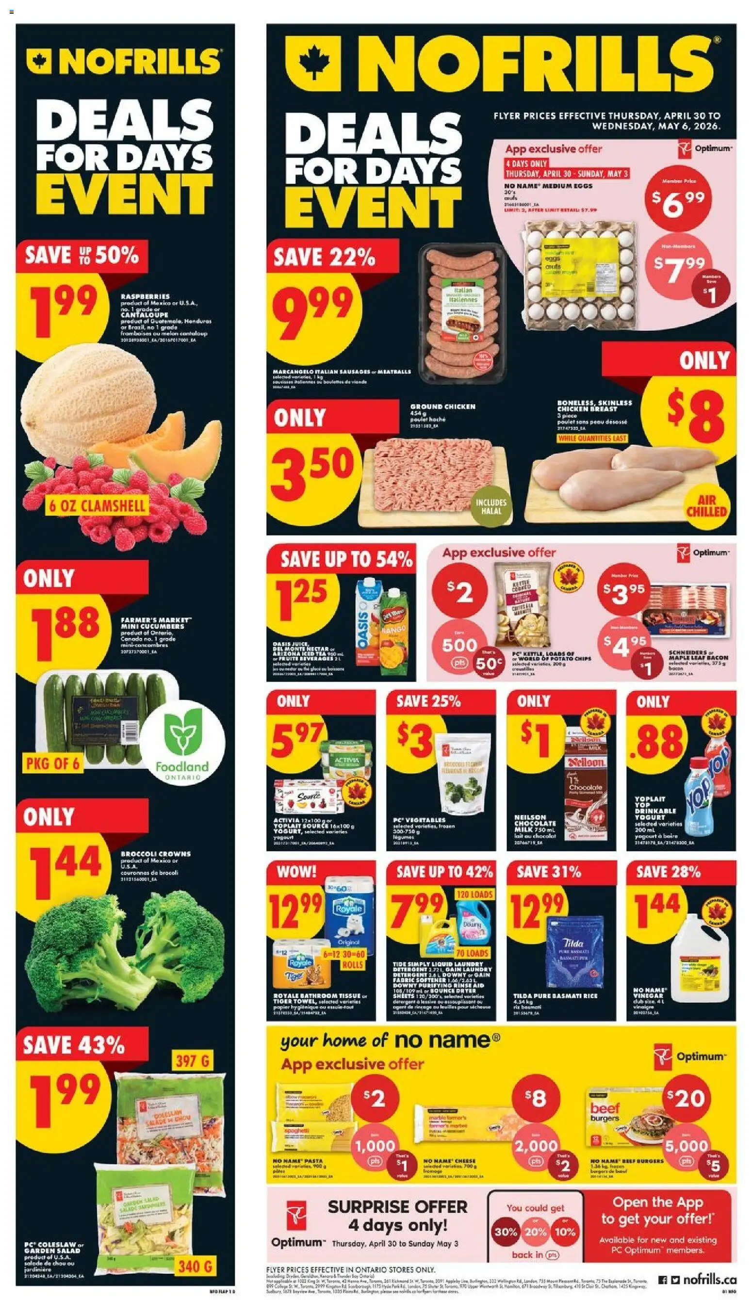 Preview of leaflet No Frills weekly flyer / circulaire from shop No Frills is valid from Apr 30, 2026