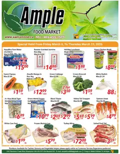 Preview of leaflet Ample Food Market - Weekly flyer Brampton from shop Ample Food Market is valid from Mar 06, 2026