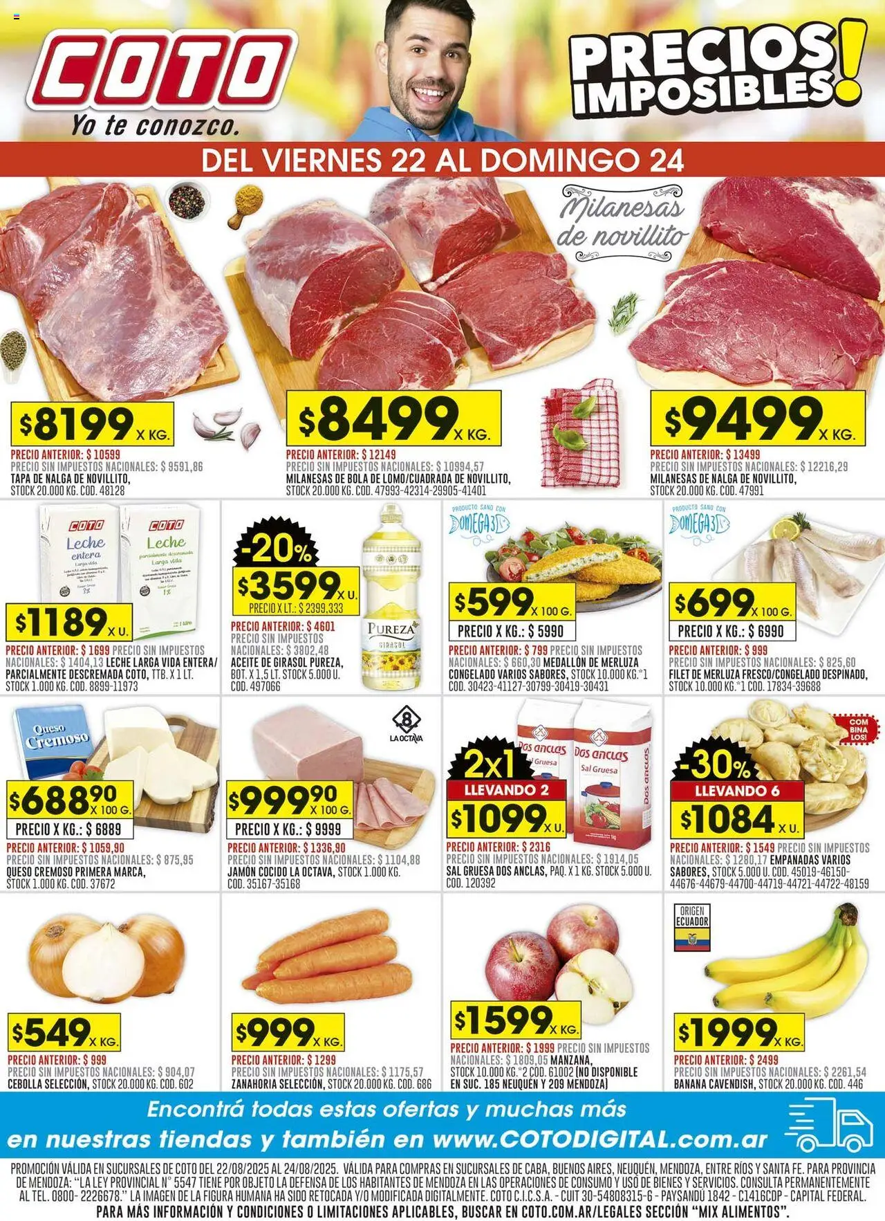 Coto Precios Imposibles del 22/08/2025 >> Catálogo