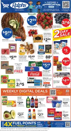 Ad Preview of Ralphs Weekly Ad - CA from 09/24/2025