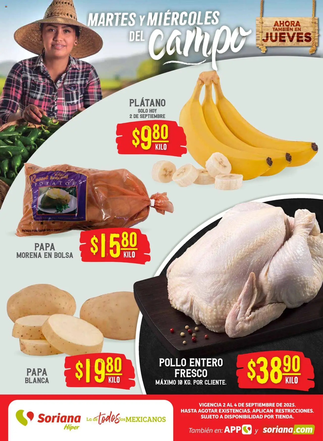 Martes y Miércoles del Campo Híper: Juárez Soriana y sus promociones válidas desde el 02/09/2025 - Número de página 1