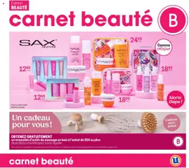 Preview of leaflet Carnet Beauté from shop Uniprix is valid from Oct 23, 2025