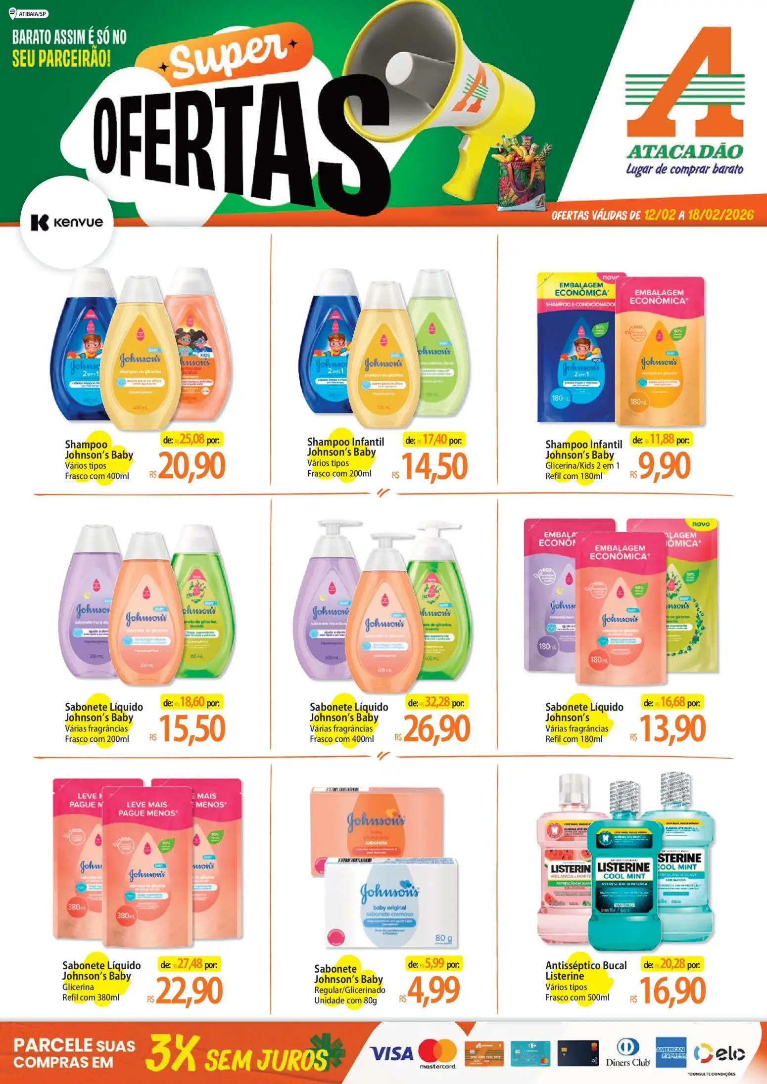 Pré-Visualização do folheto "Ofertas - SP" da loja Atacadão válido a partir de 13/02/2026