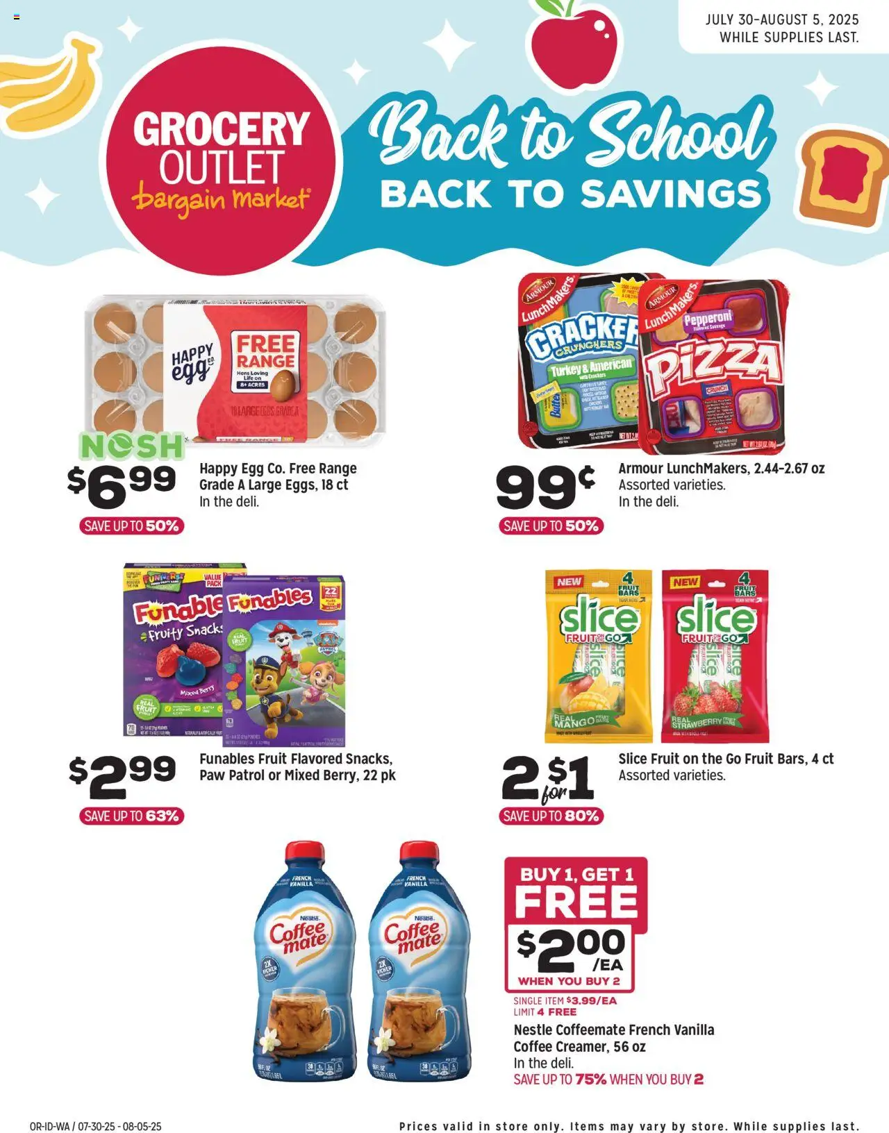 Grocery Outlet Weekly Ad from 07/30/2025 - Flyer - Page number 1