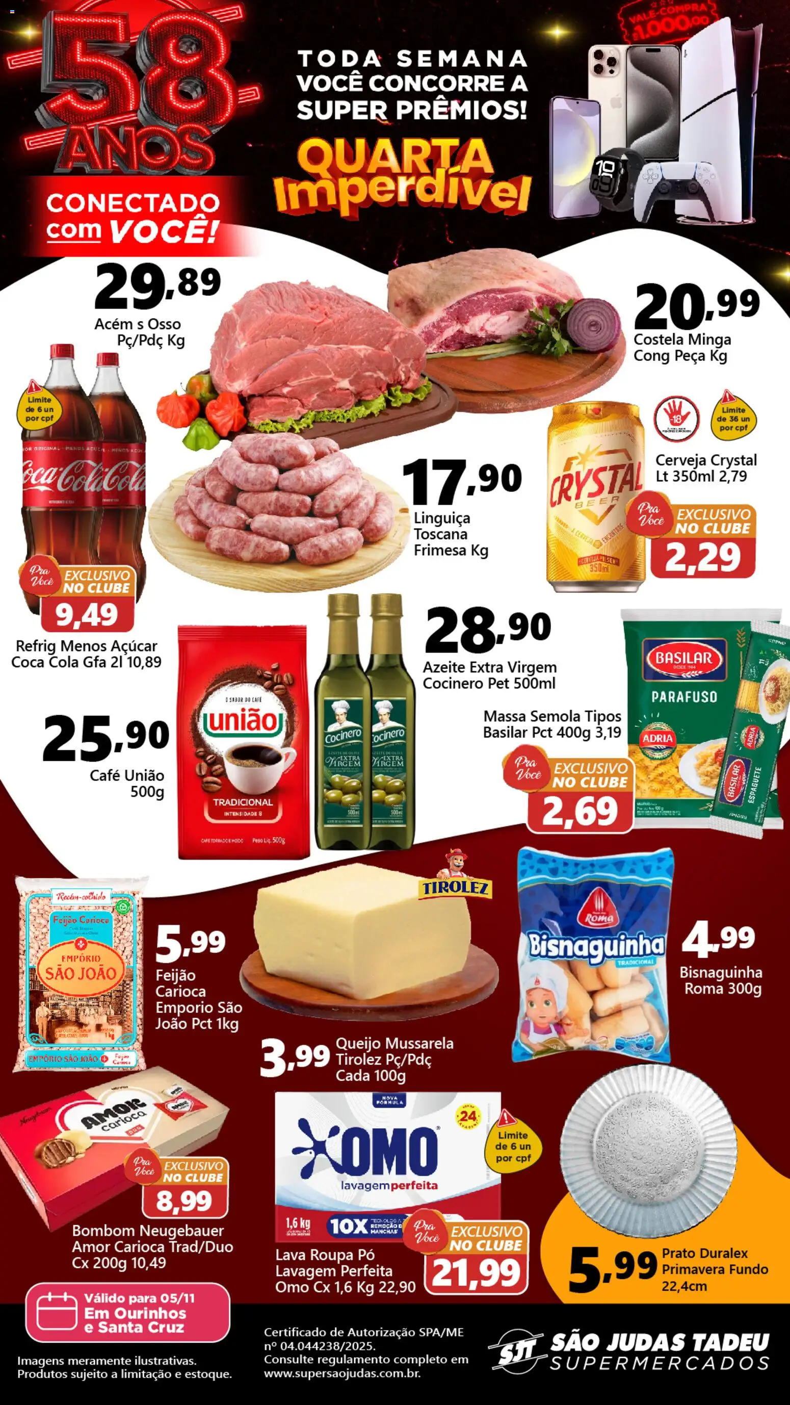 Pré-Visualização do folheto "Ofertas da semana" da loja São Judas Tadeu válido a partir de 05/11/2025